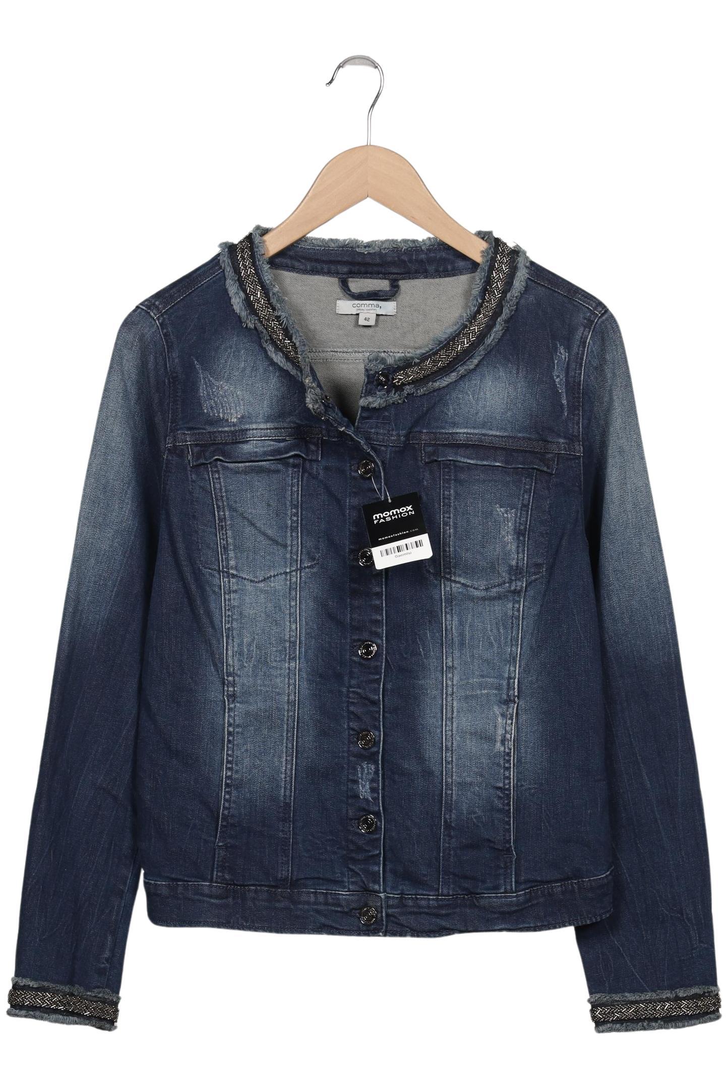 

Comma Damen Jacke, blau, Gr. 42