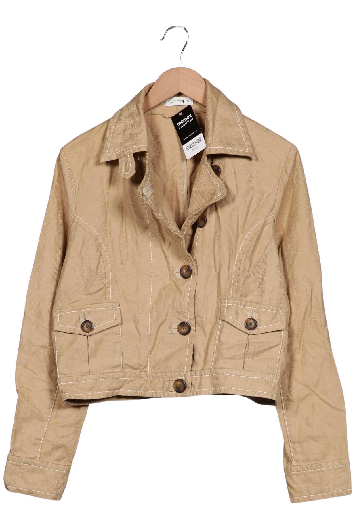 

Comma Damen Jacke, beige, Gr. 42