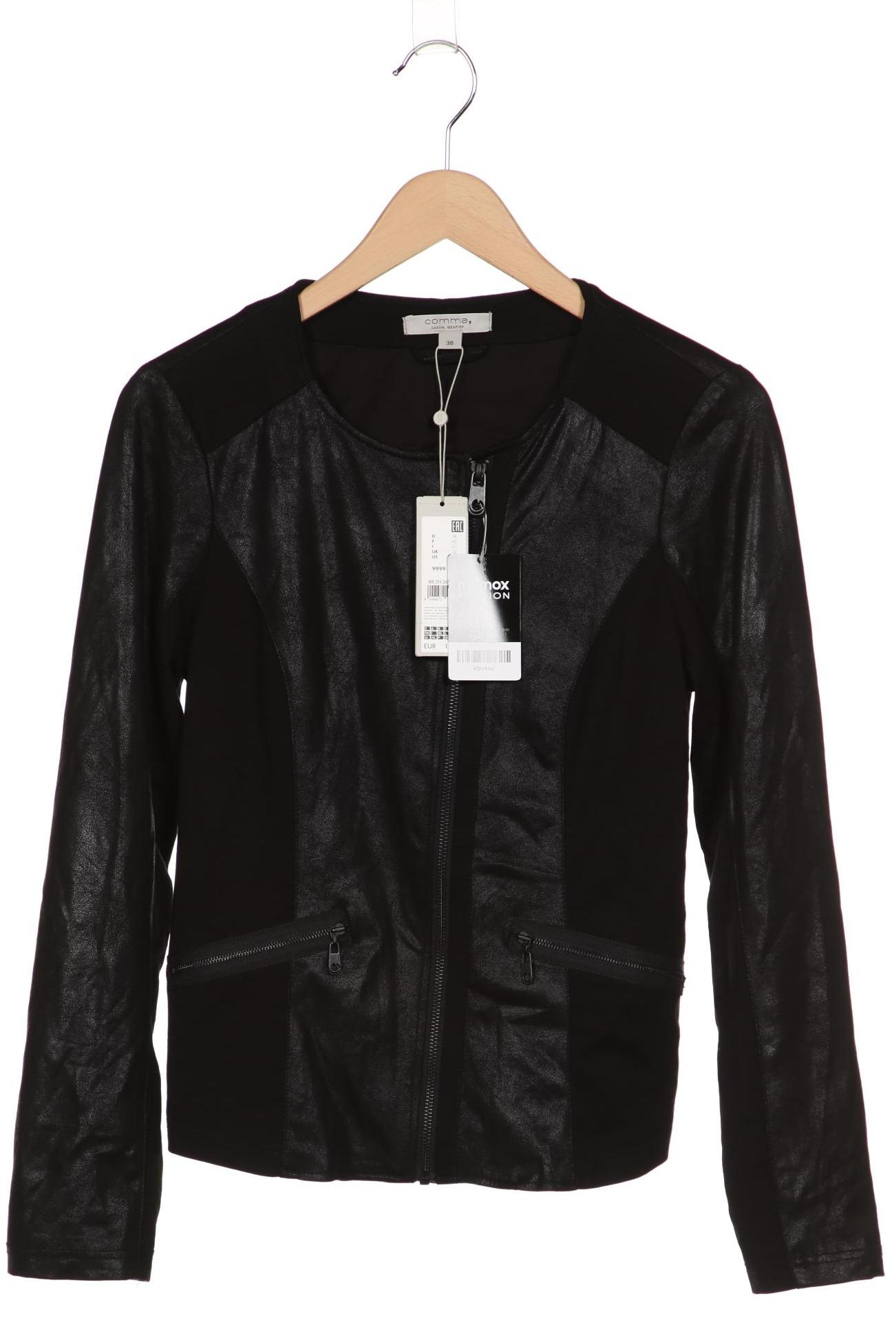 

Comma Damen Jacke, schwarz, Gr. 38