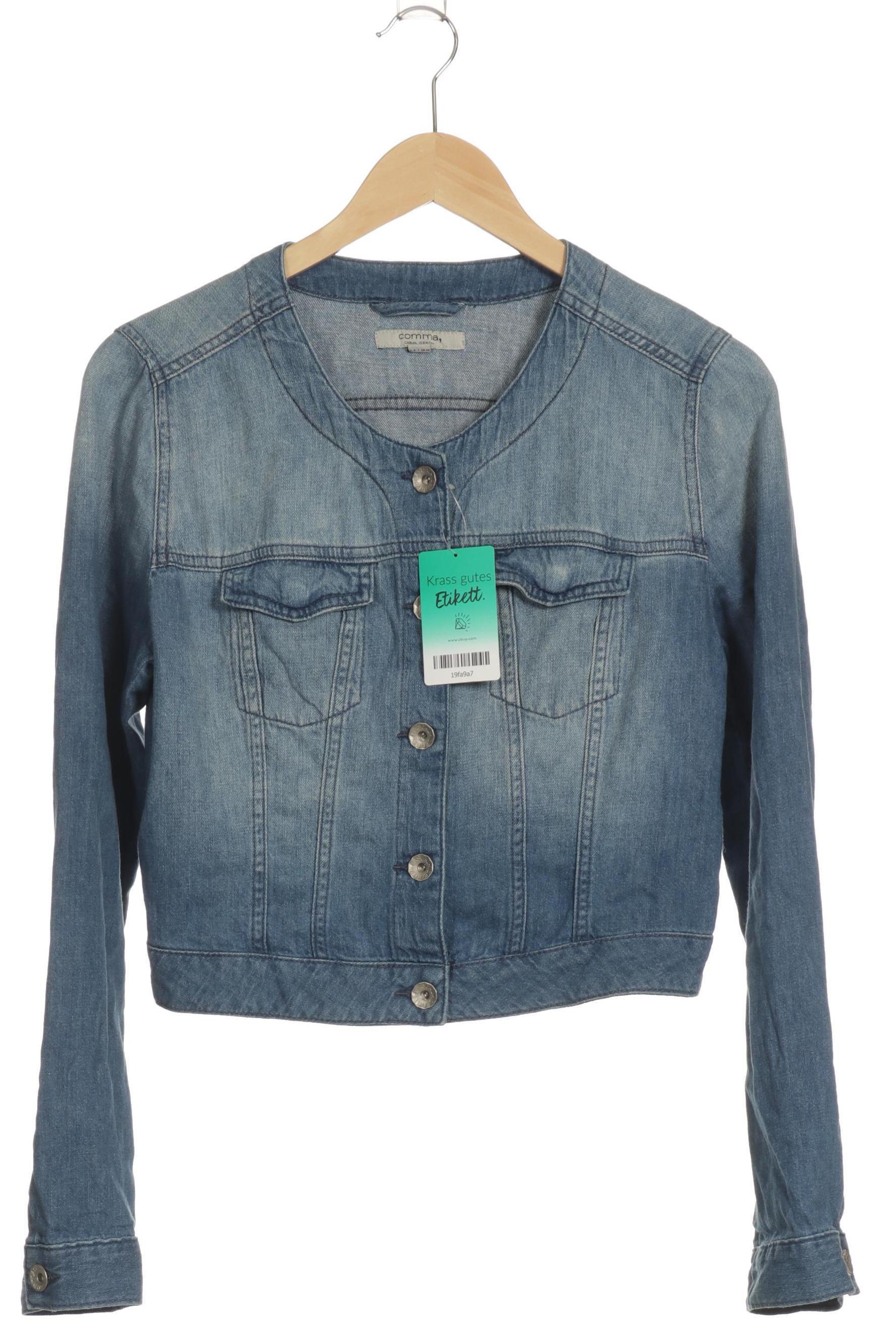 

Comma Damen Jacke, blau, Gr. 38