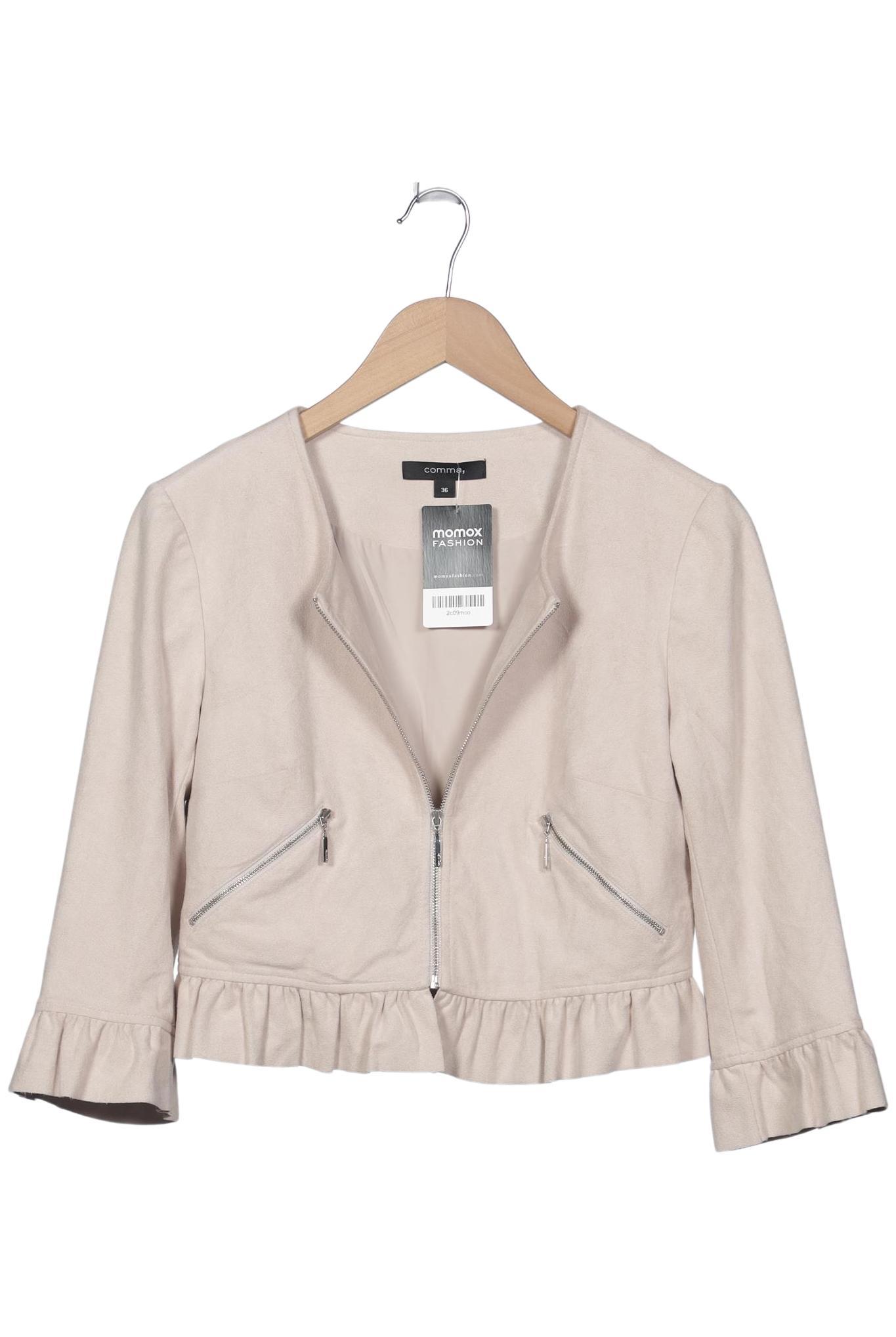 

Comma Damen Jacke, beige, Gr. 36