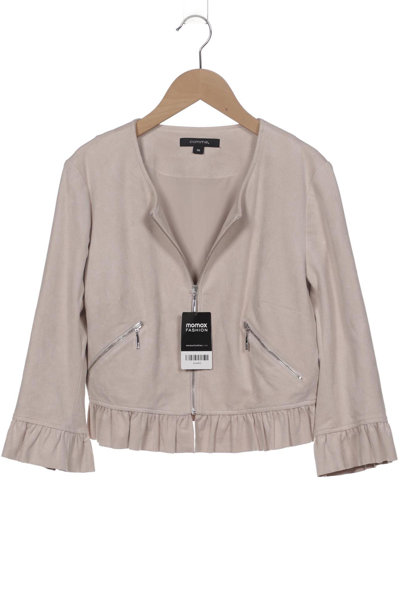 

Comma Damen Jacke, beige, Gr. 38