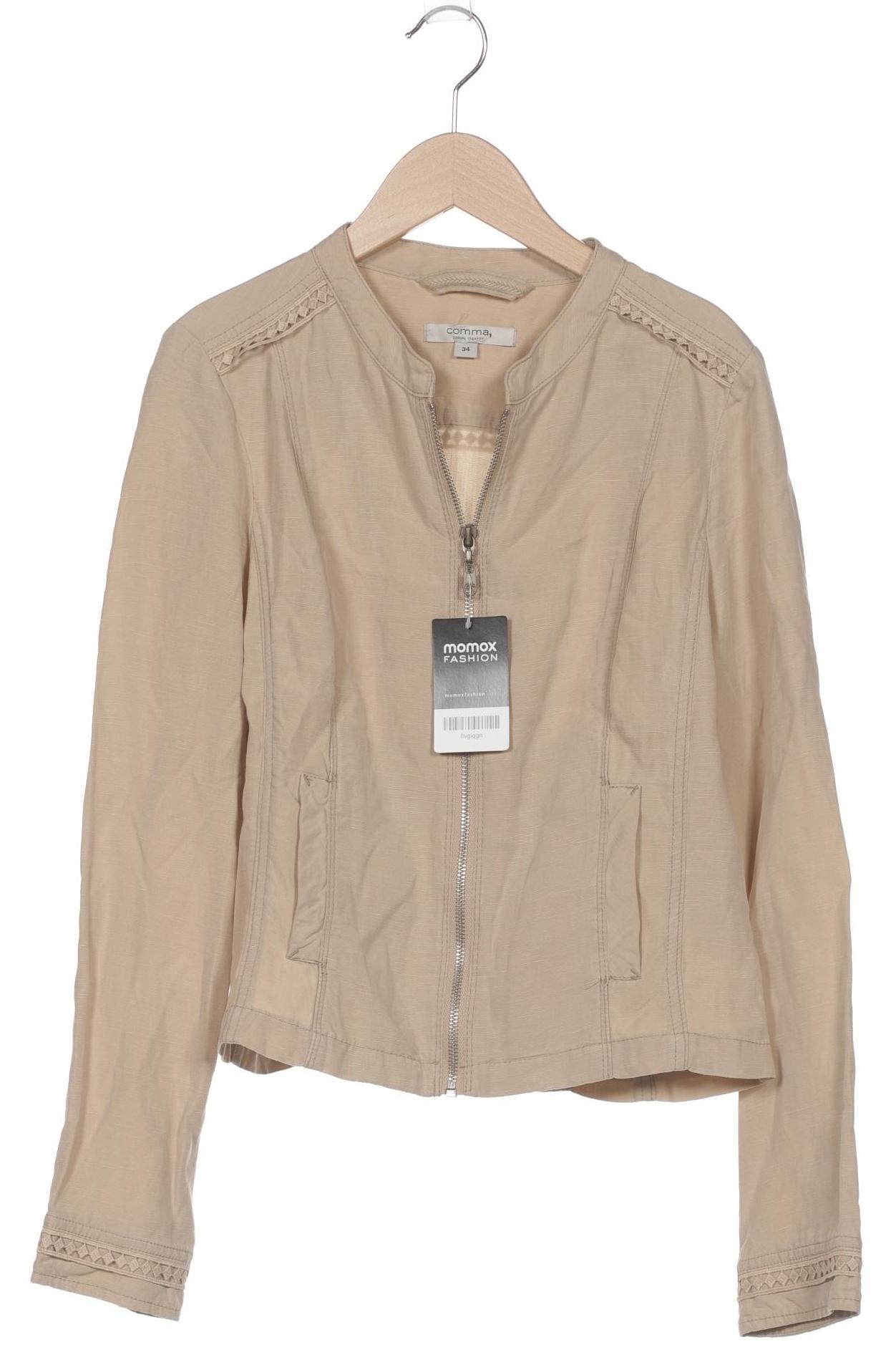 

Comma Damen Jacke, beige, Gr. 34