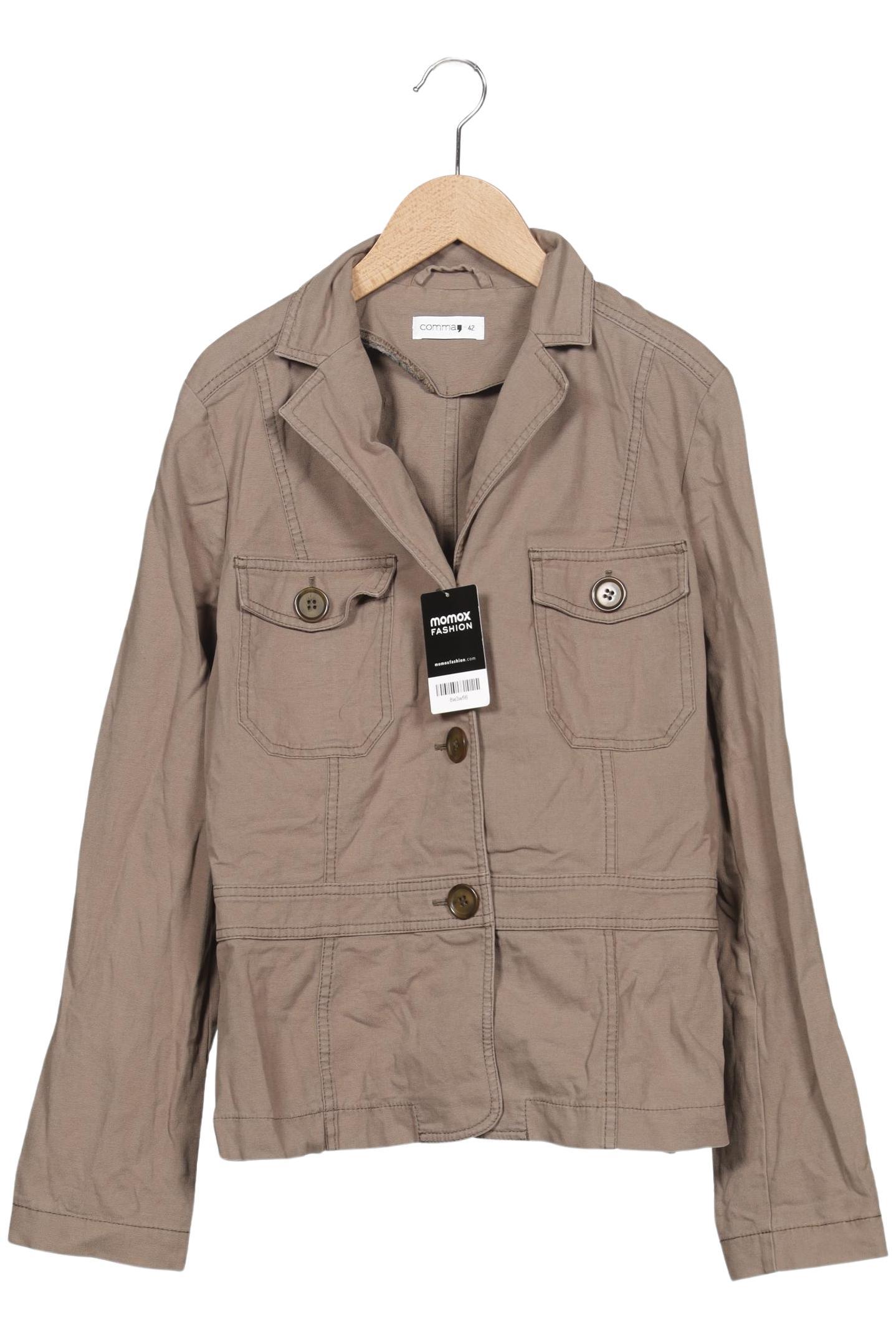 

Comma Damen Jacke, beige, Gr. 42