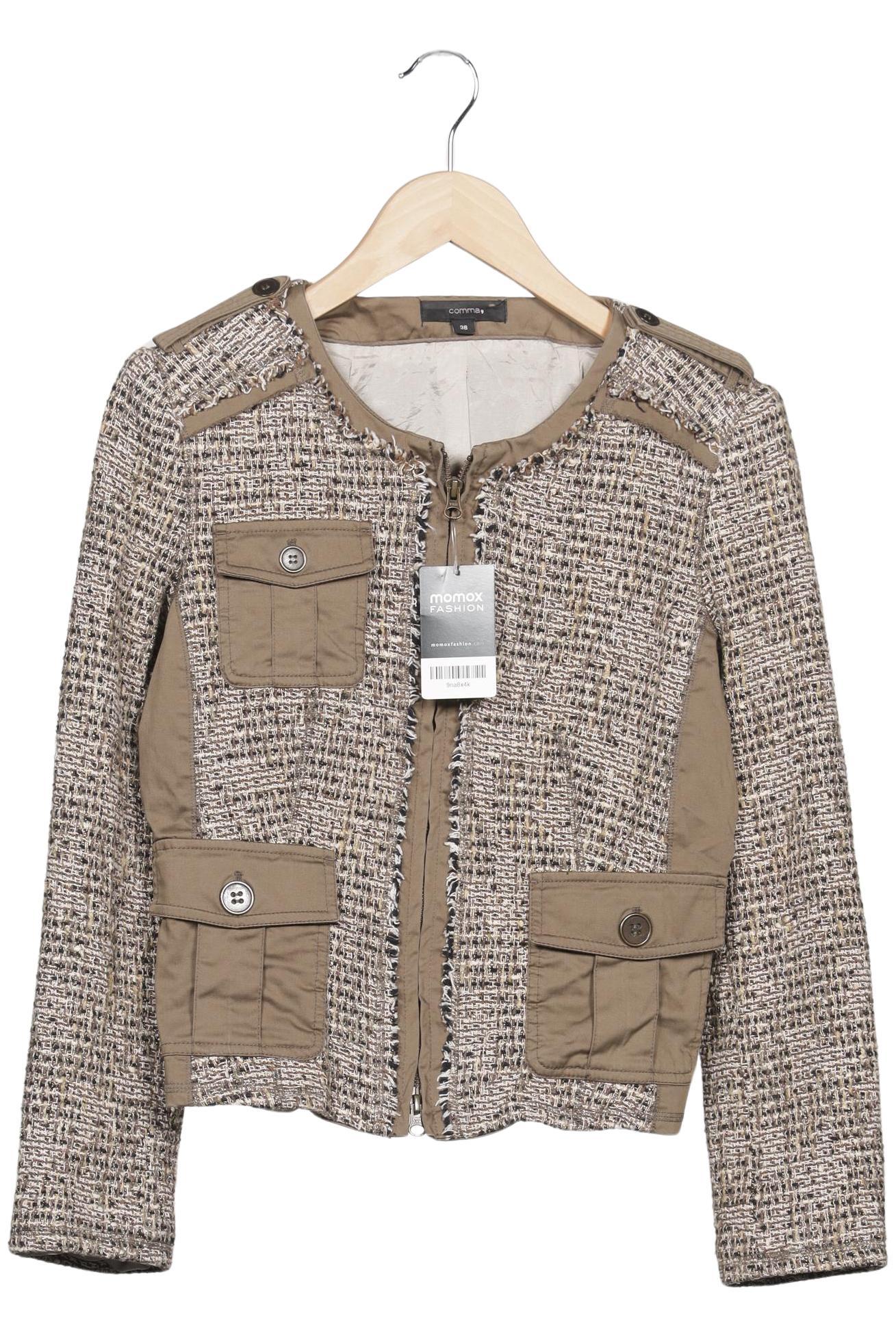 

Comma Damen Jacke, beige, Gr. 38