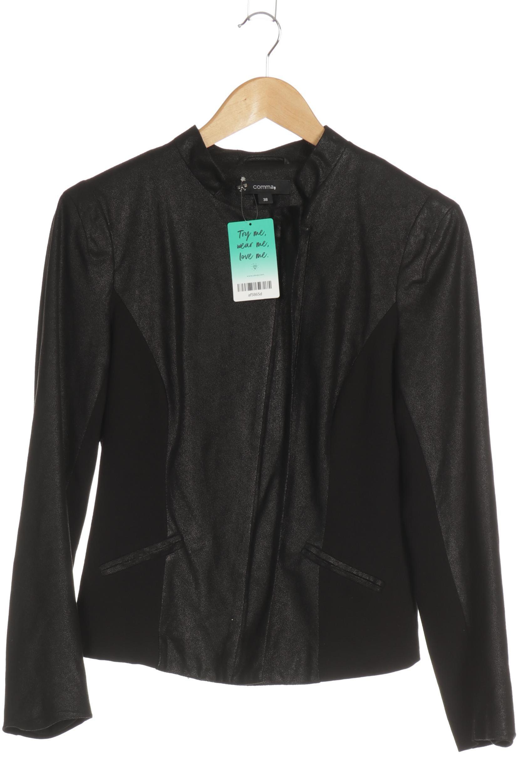 

Comma Damen Jacke, schwarz, Gr. 38