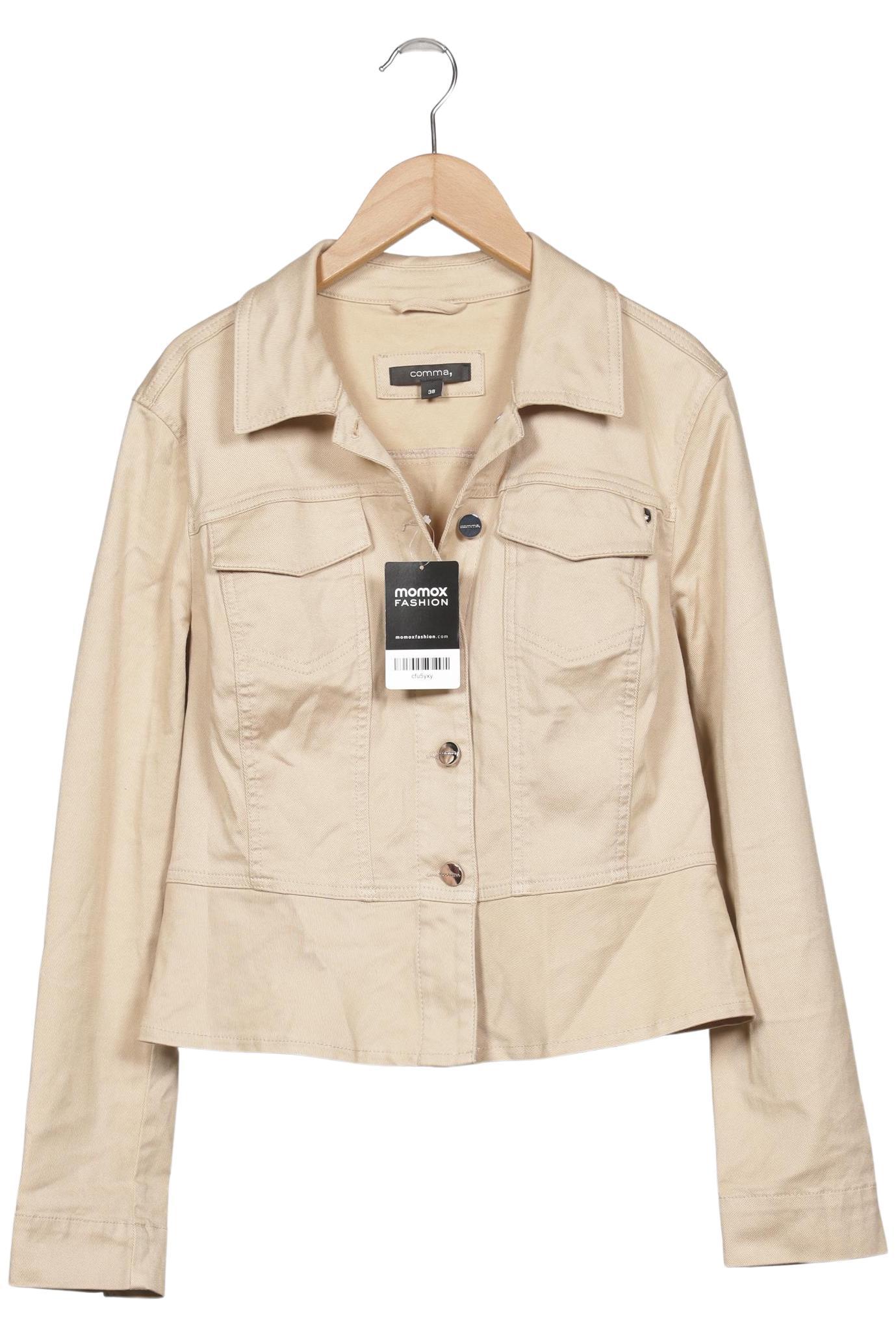 

Comma Damen Jacke, beige, Gr. 38