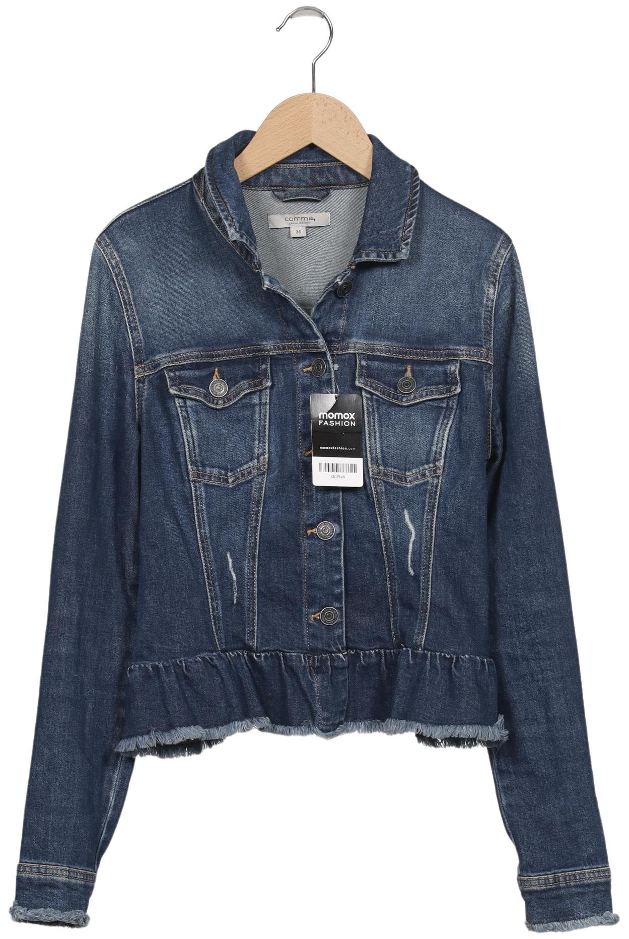 

Comma Damen Jacke, blau, Gr. 36