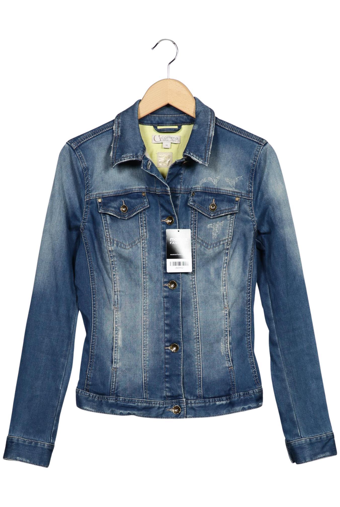 

Comma Damen Jacke, blau, Gr. 36