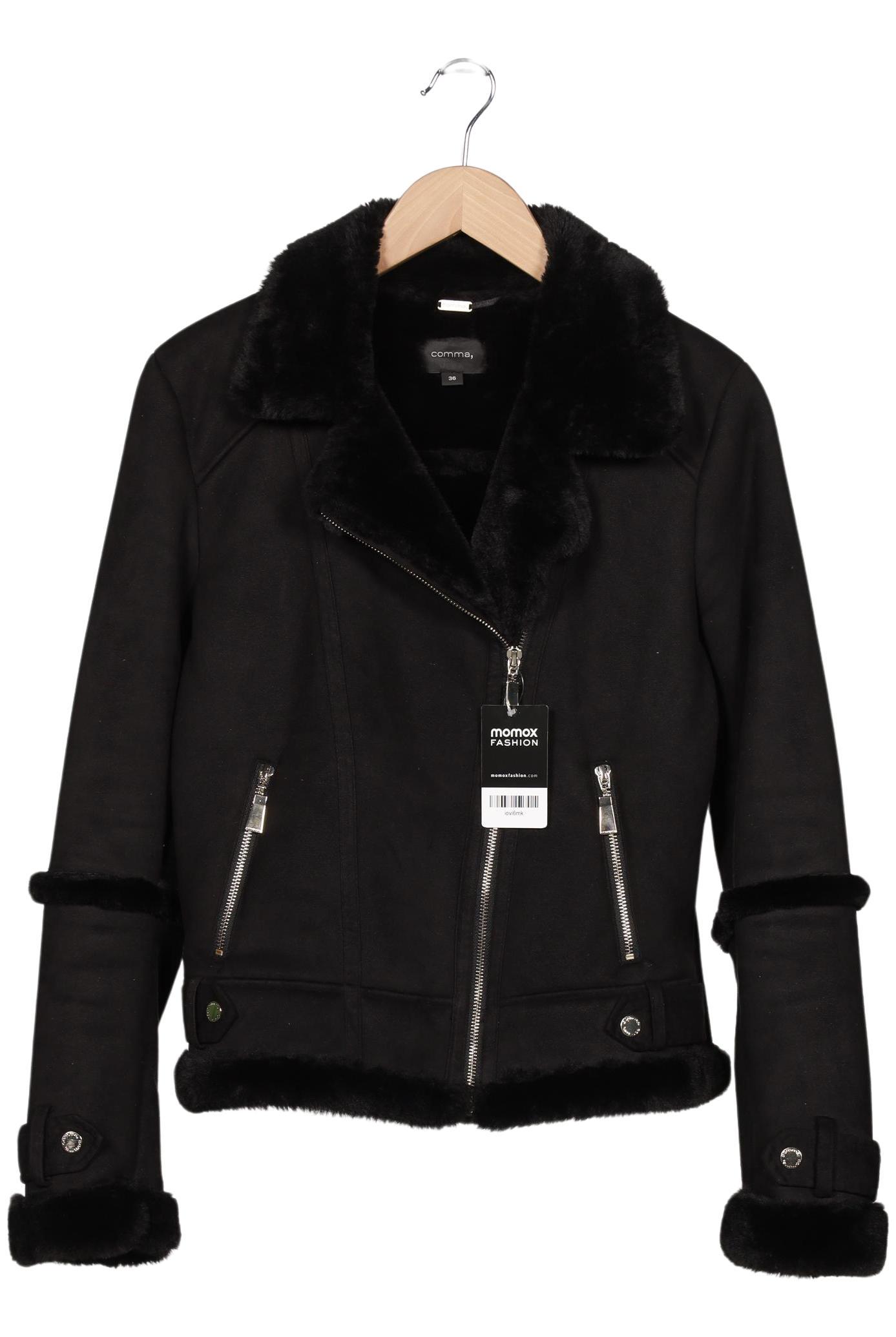 

Comma Damen Jacke, schwarz, Gr. 36