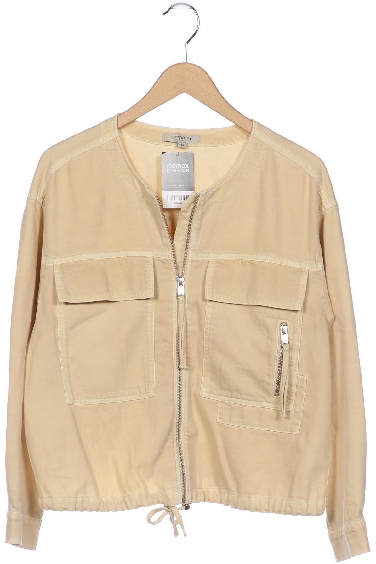 

Comma Damen Jacke, beige, Gr. 38