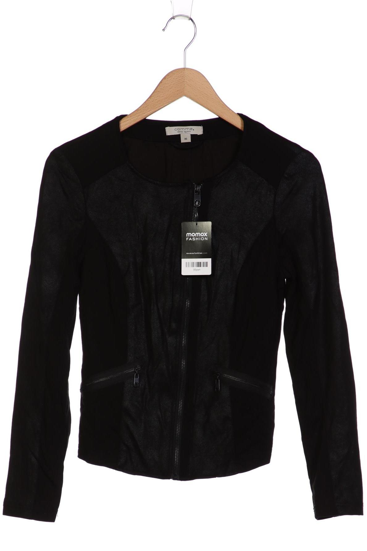 

Comma Damen Jacke, schwarz, Gr. 36