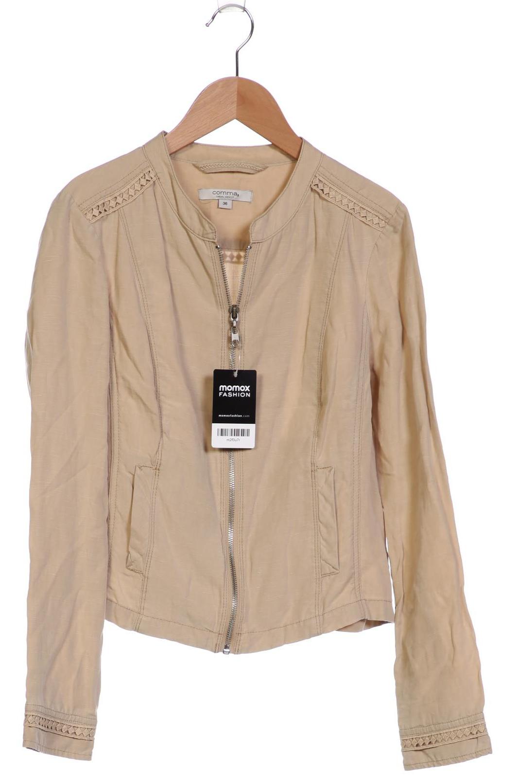 

Comma Damen Jacke, beige, Gr. 36
