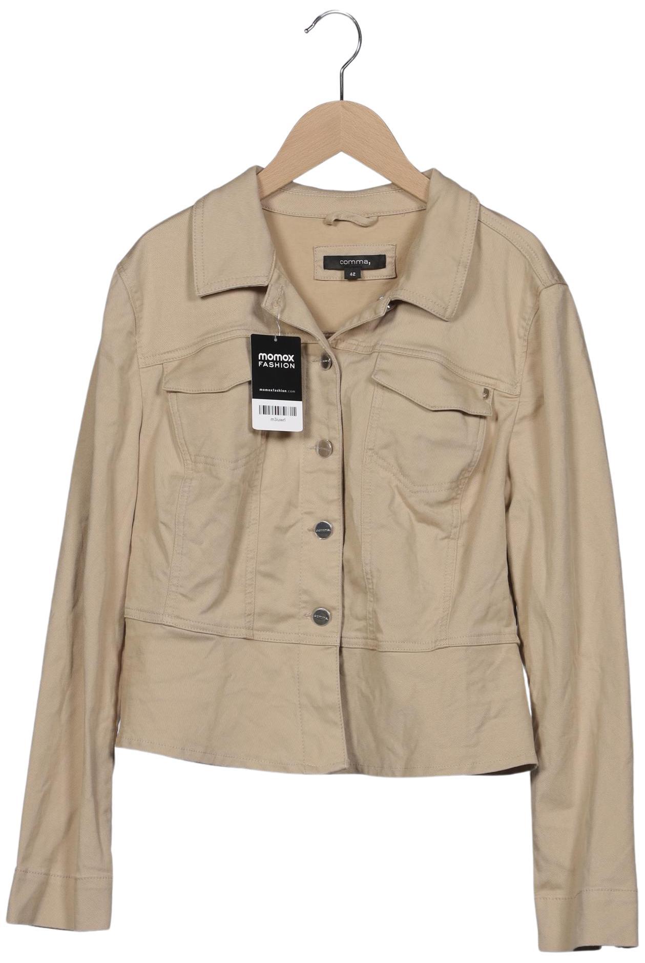 

Comma Damen Jacke, beige, Gr. 42