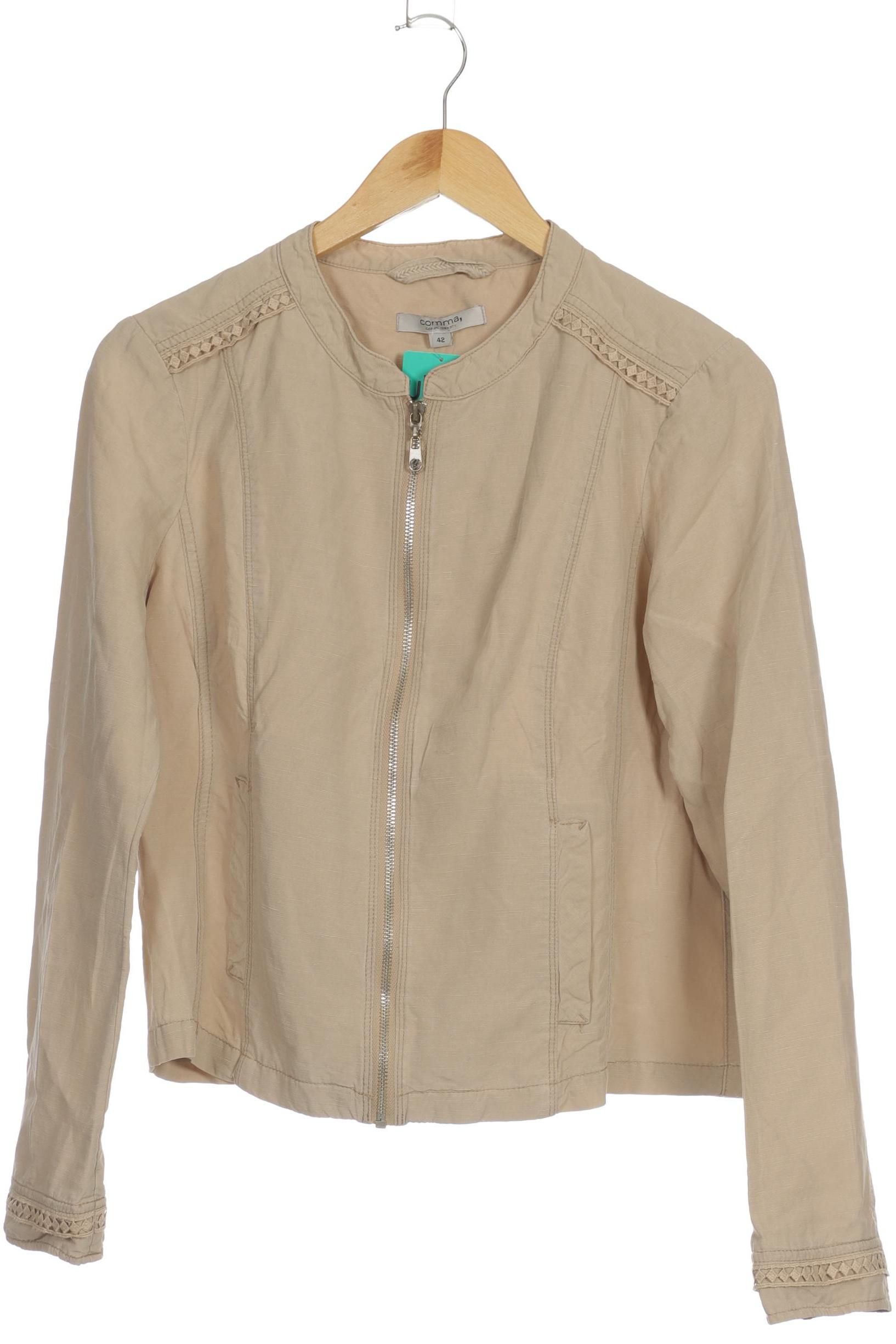 

Comma Damen Jacke, beige, Gr. 42