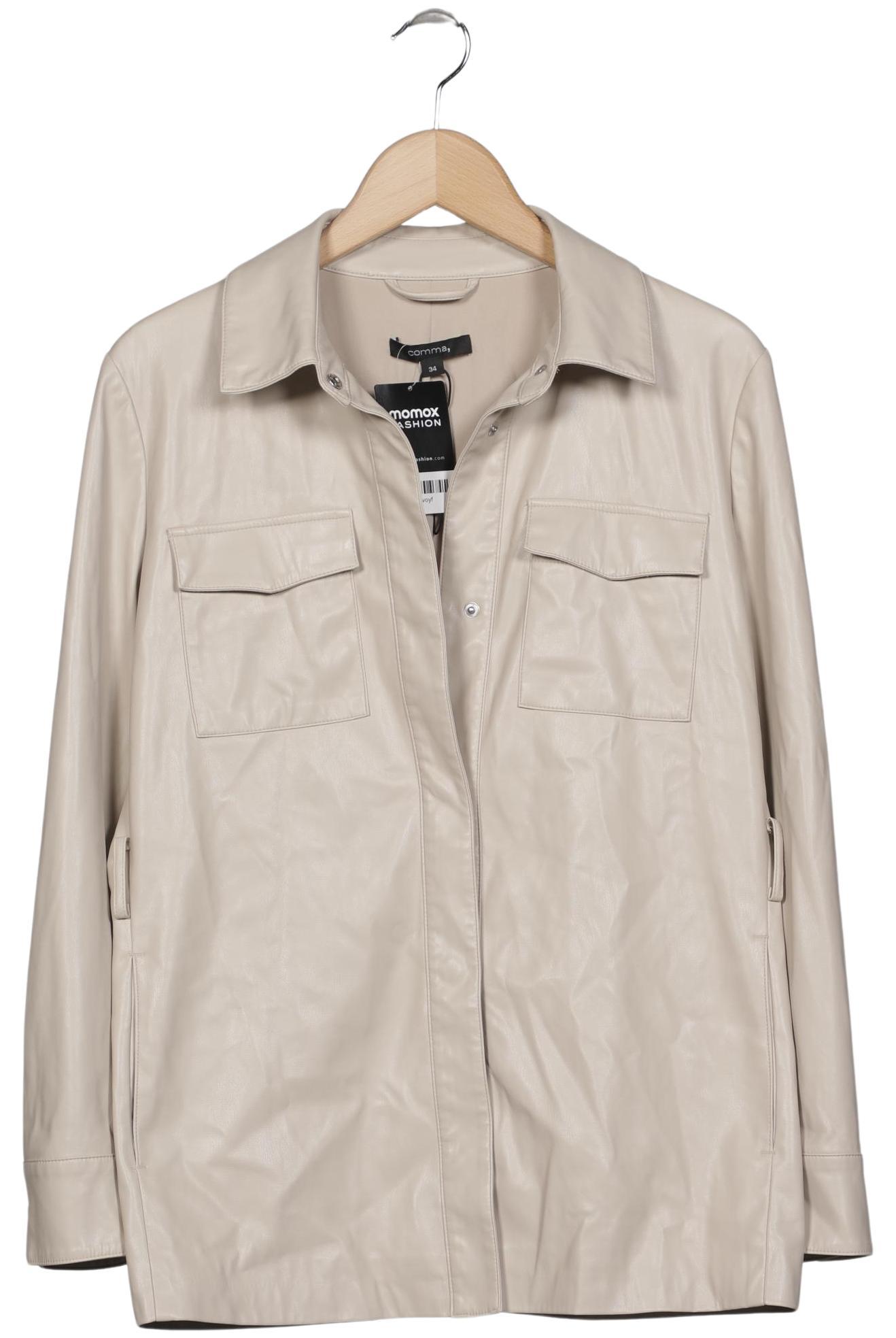 

Comma Damen Jacke, beige, Gr. 34