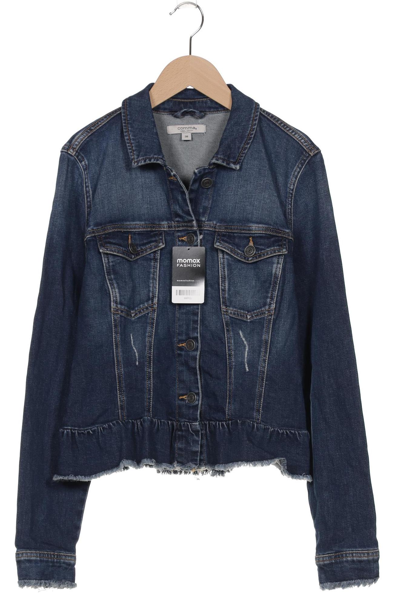 

Comma Damen Jacke, blau, Gr. 38