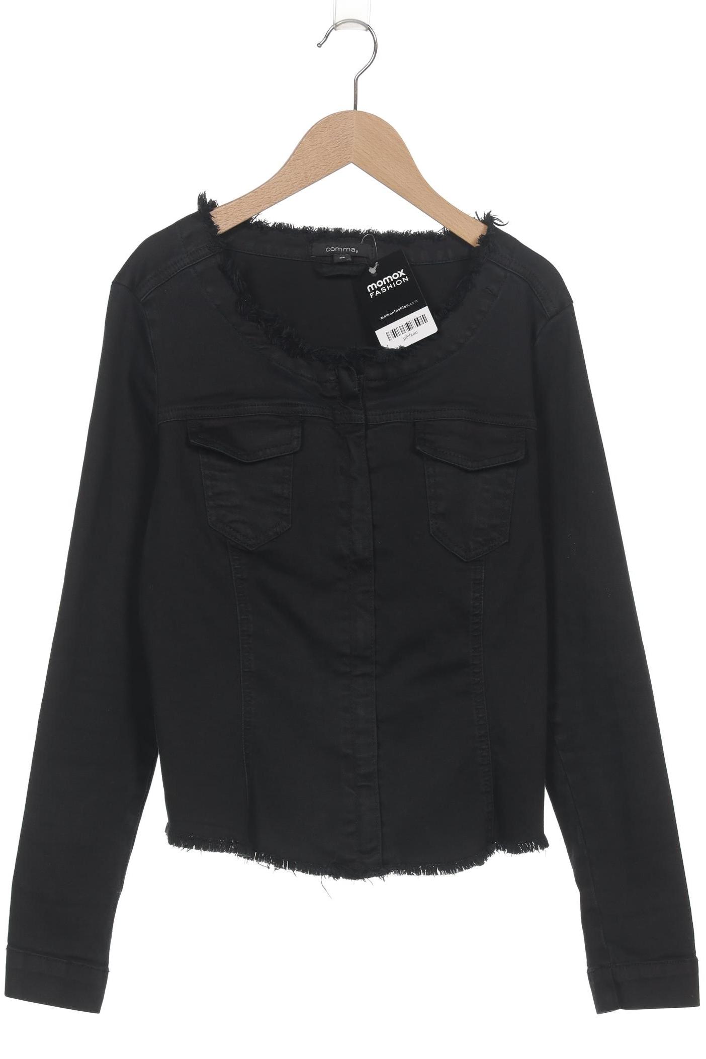 

Comma Damen Jacke, schwarz, Gr. 38