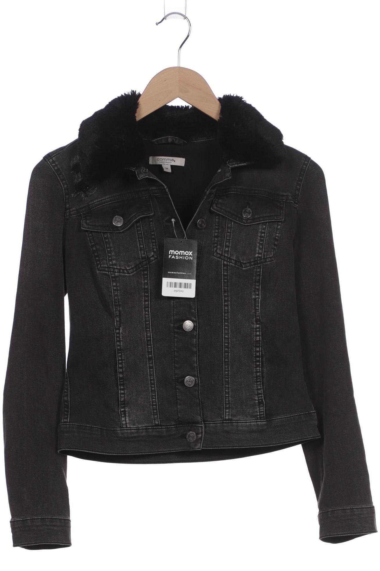 

Comma Damen Jacke, schwarz, Gr. 34