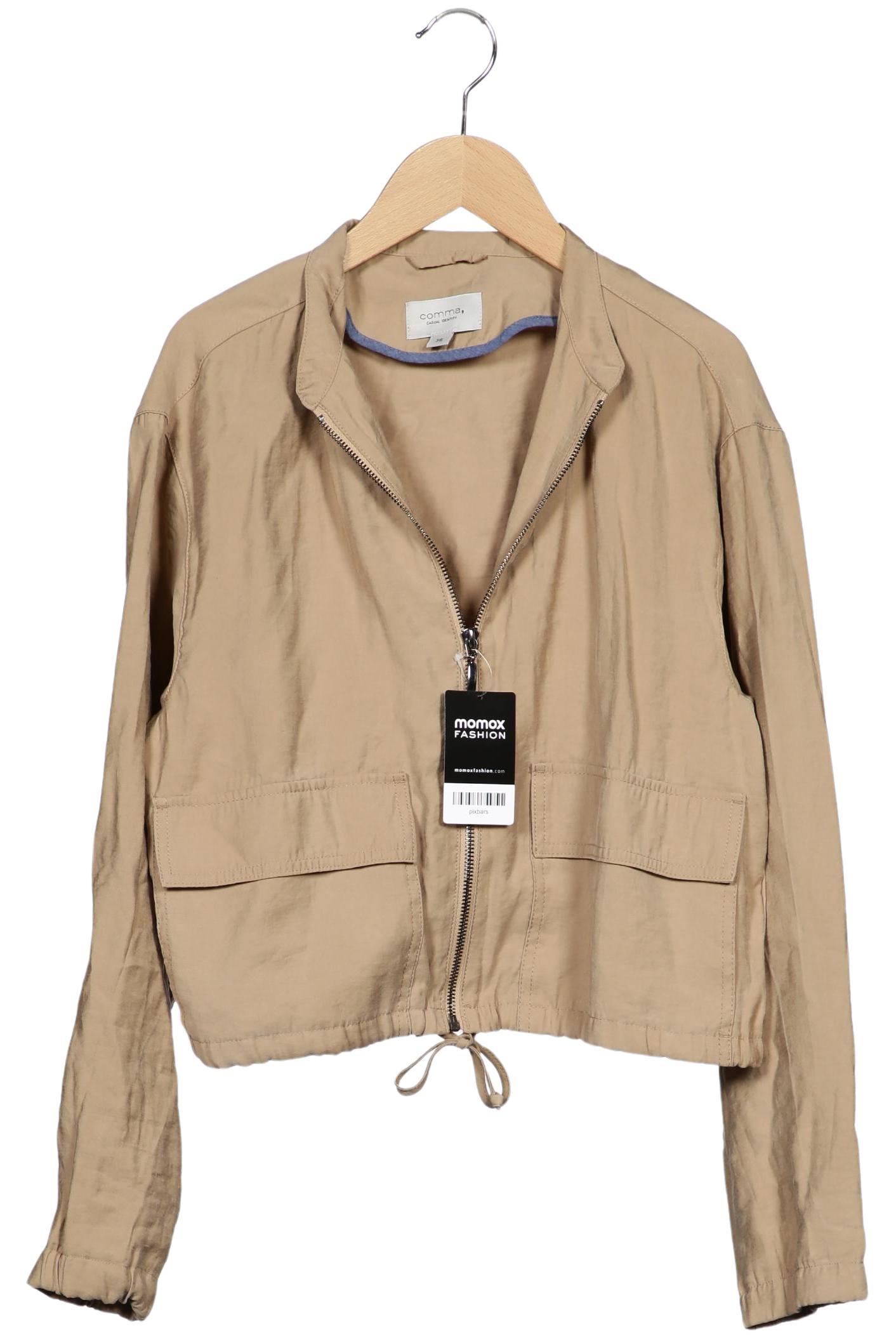 

Comma Damen Jacke, beige, Gr. 36