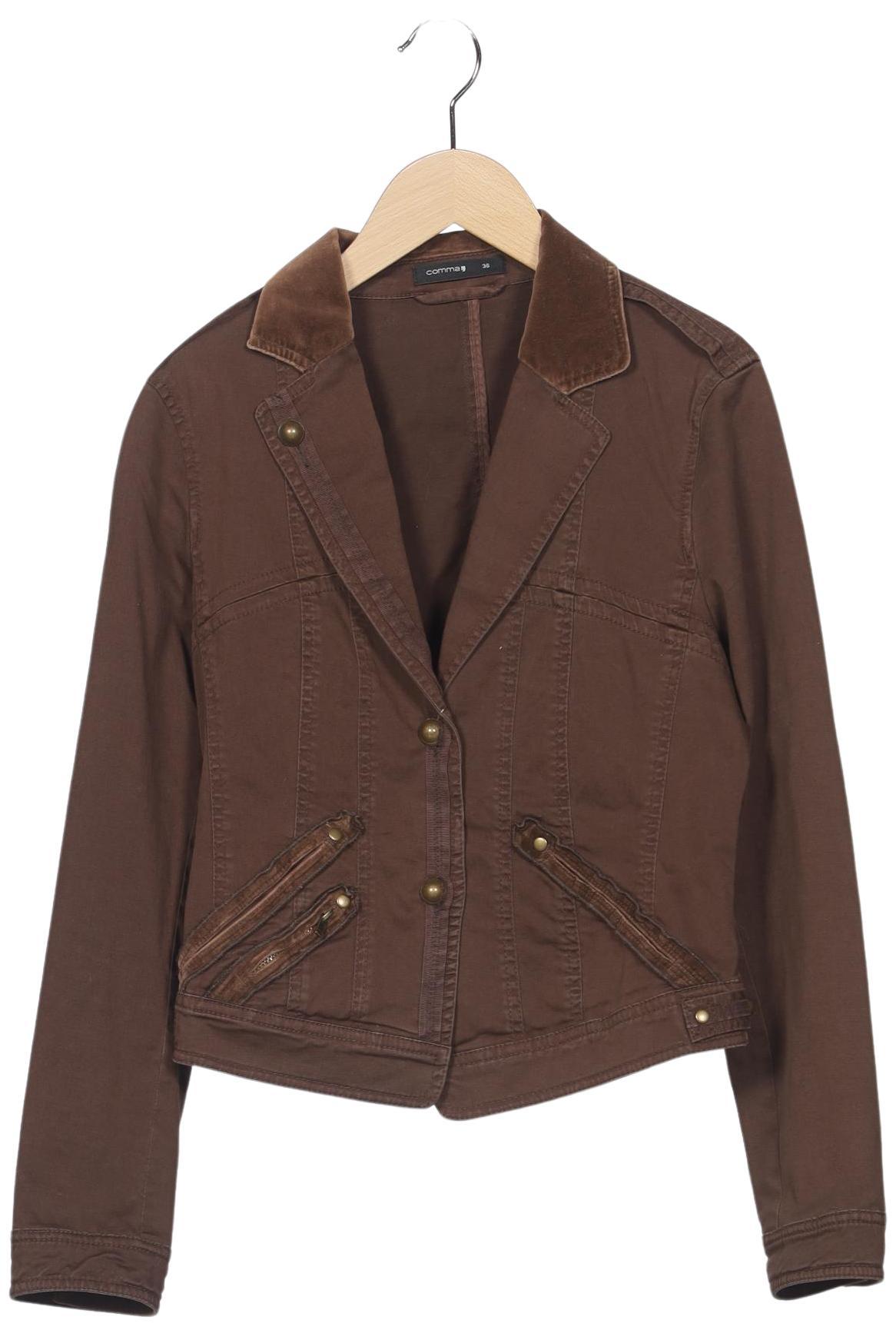 

Comma Damen Jacke, braun, Gr. 36