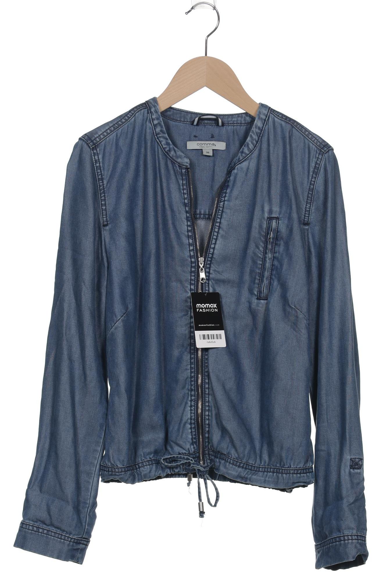 

Comma Damen Jacke, blau, Gr. 36