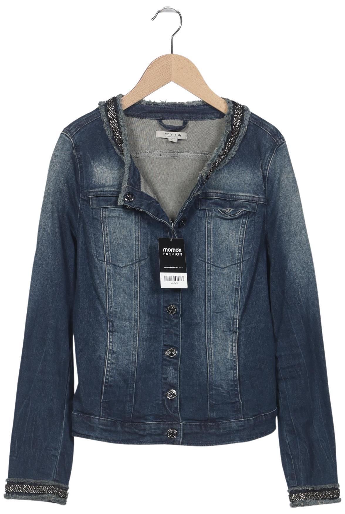 

Comma Damen Jacke, blau, Gr. 38