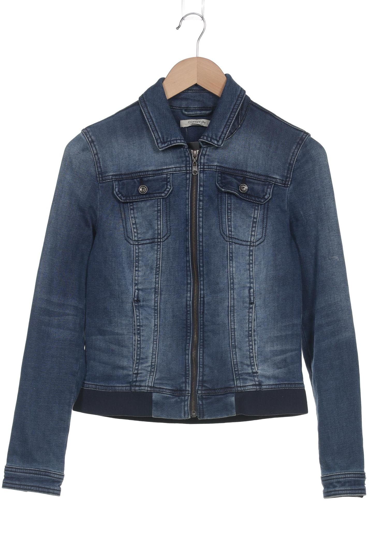

Comma Damen Jacke, blau, Gr. 34