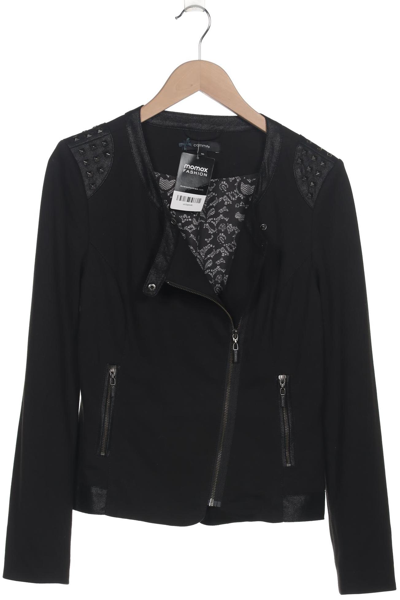 

Comma Damen Jacke, schwarz, Gr. 40