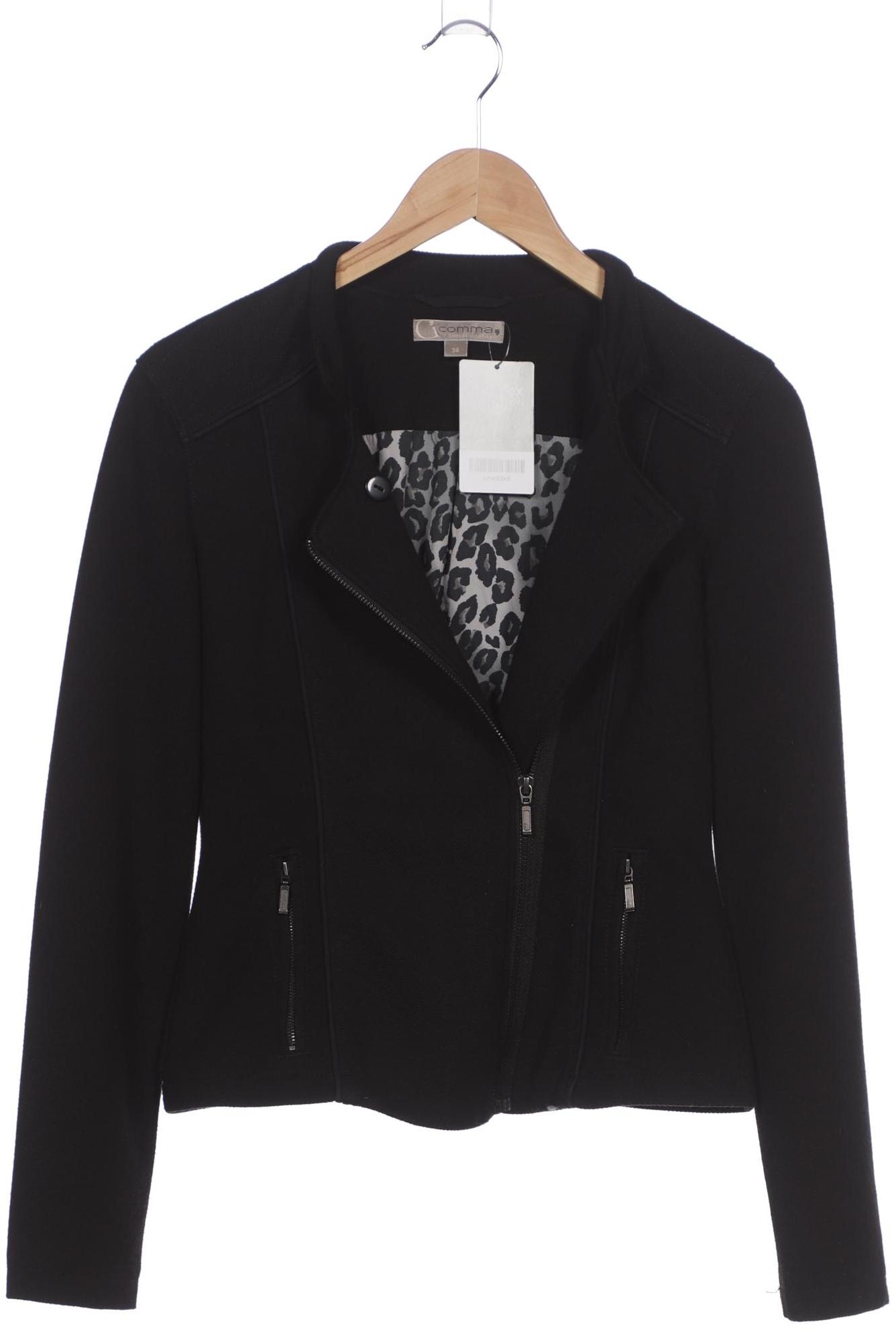 

Comma Damen Jacke, schwarz, Gr. 34