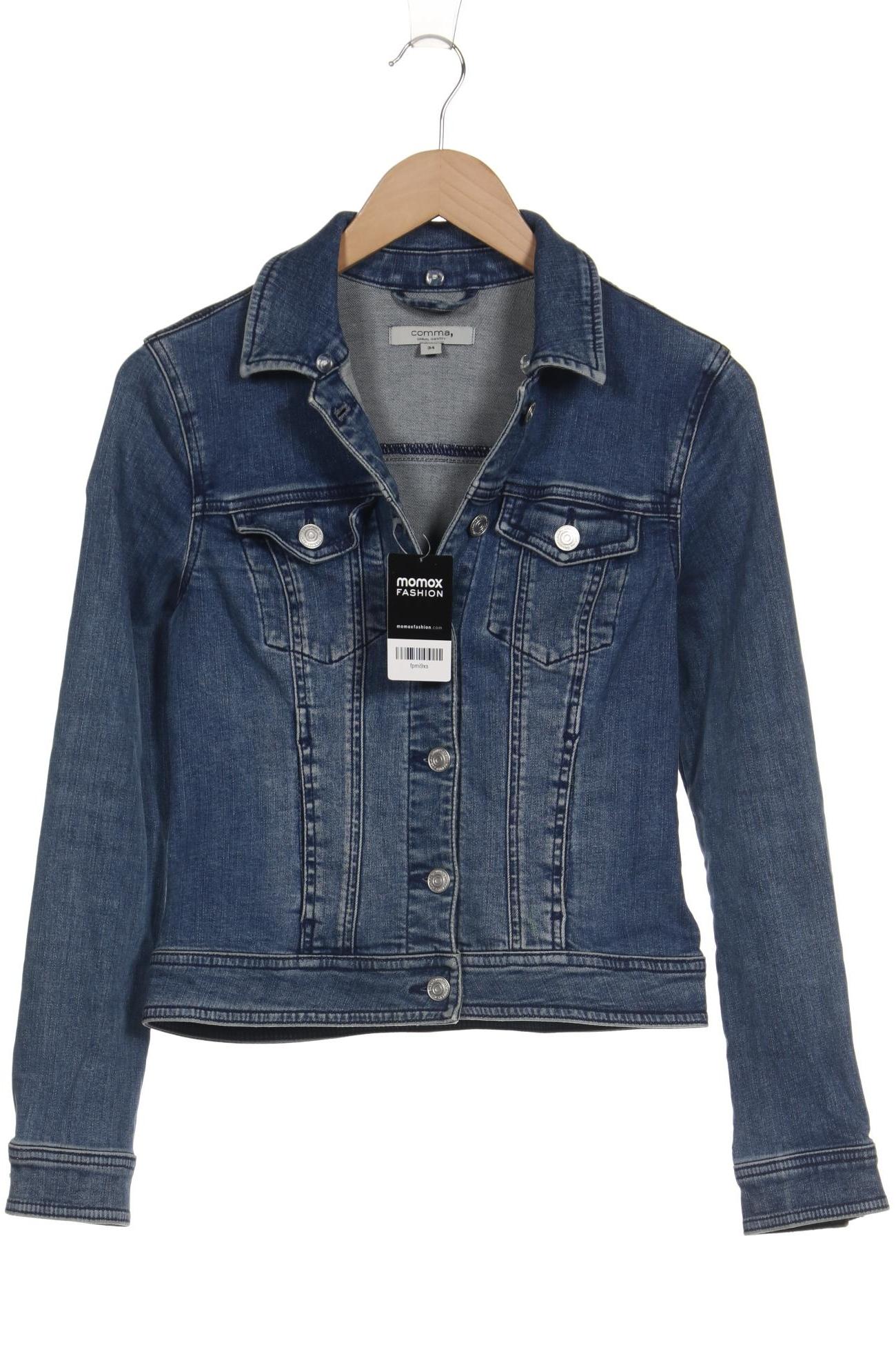 

Comma Damen Jacke, blau, Gr. 34