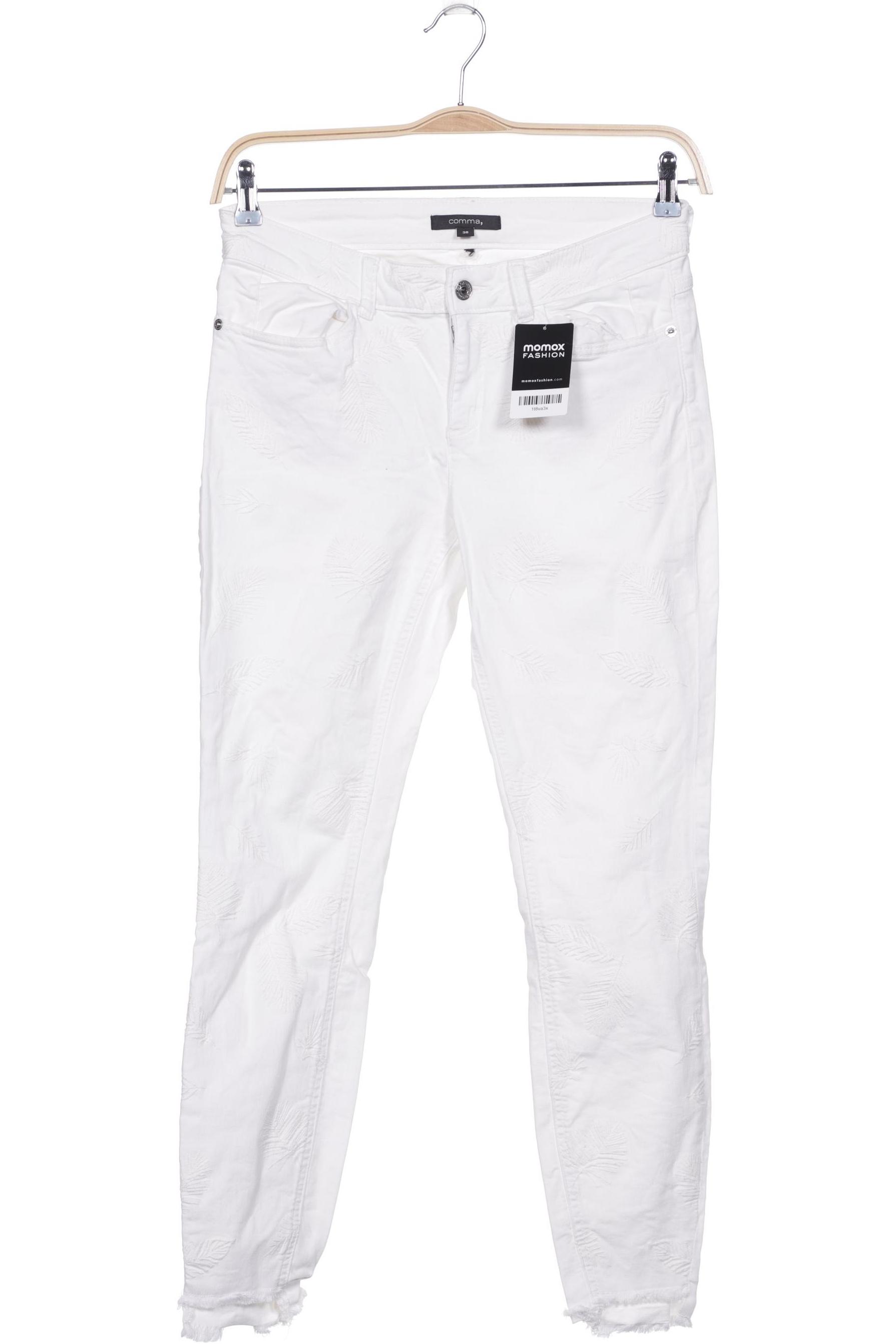 

Comma Damen Jeans, weiß