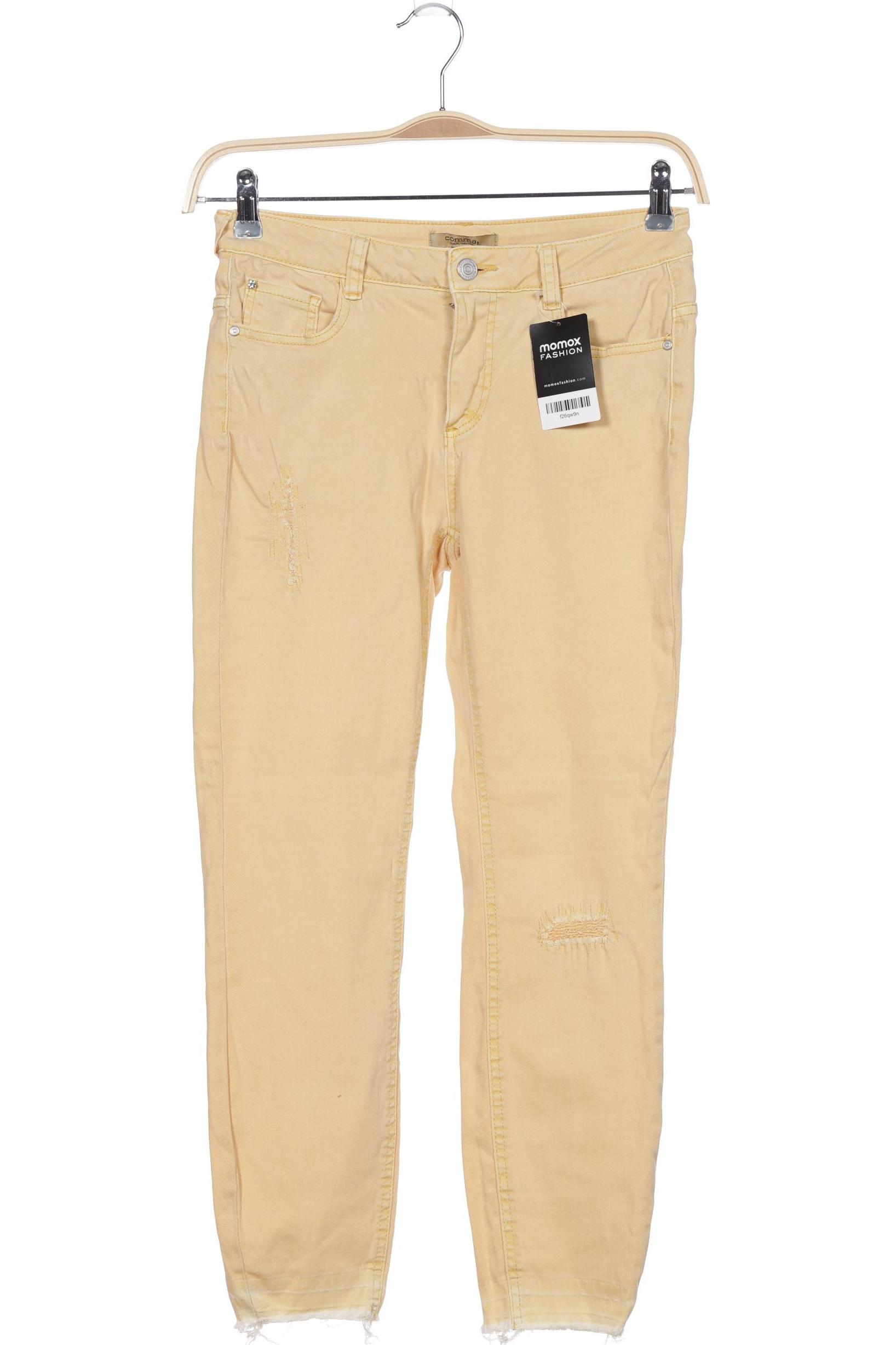 

Comma Damen Jeans, gelb