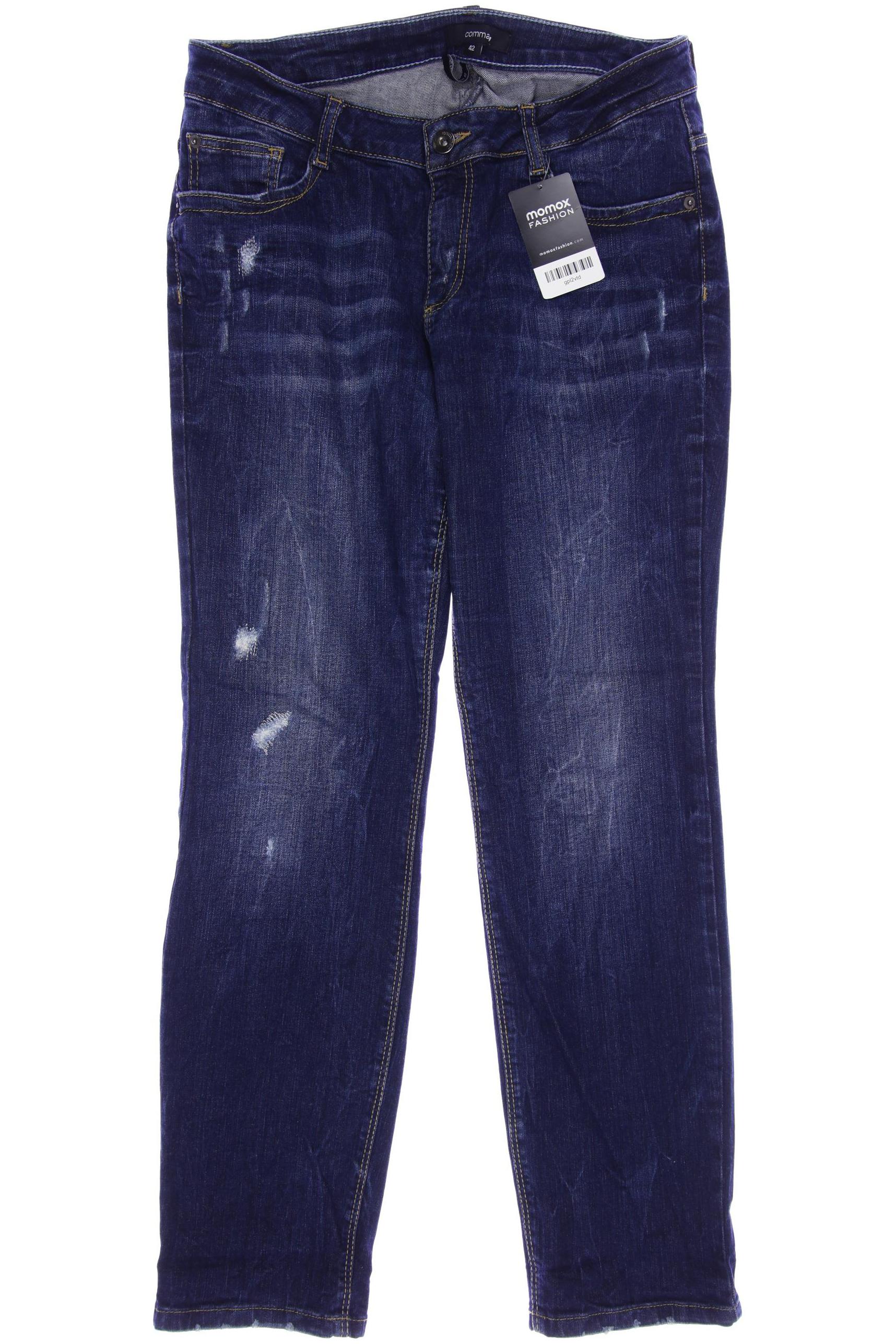 

Comma Damen Jeans, marineblau