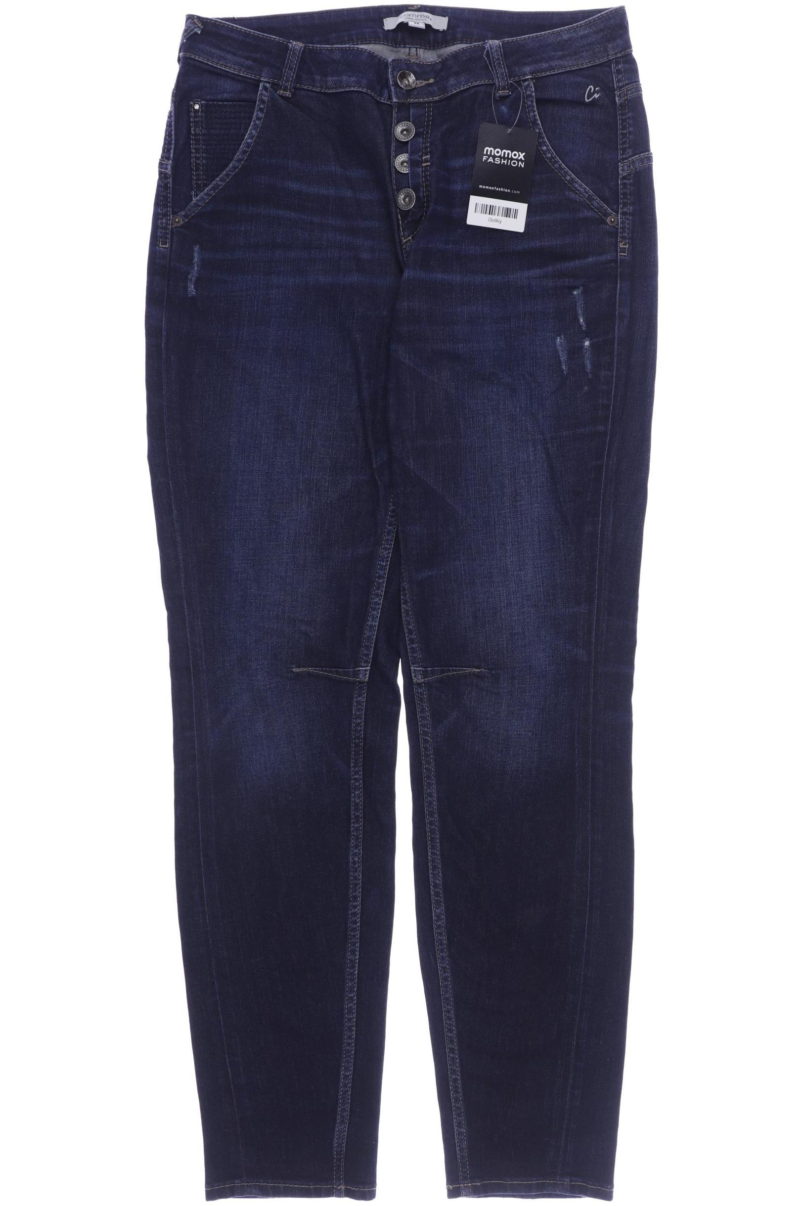 

Comma Damen Jeans, marineblau