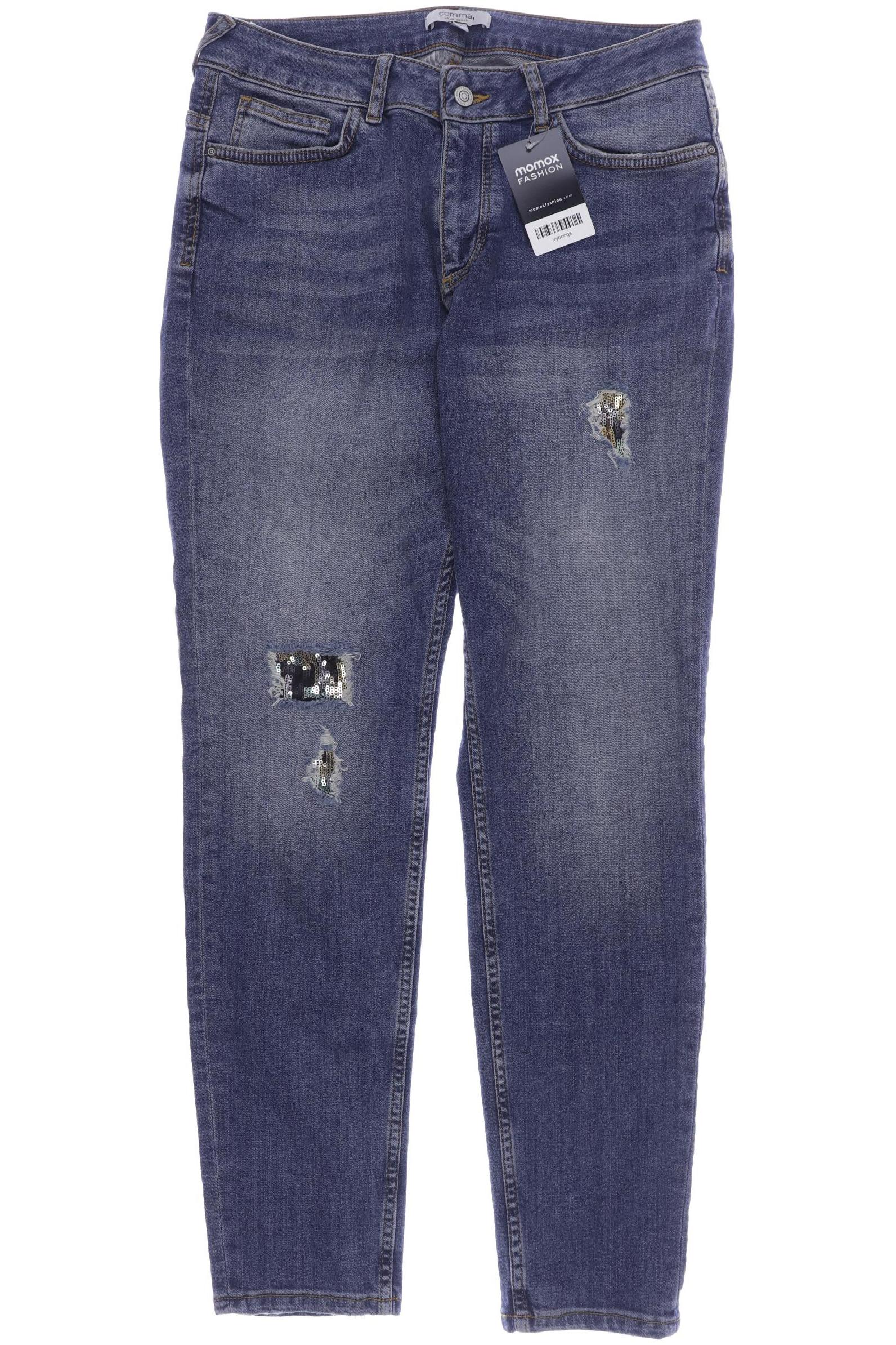 

Comma Damen Jeans, marineblau