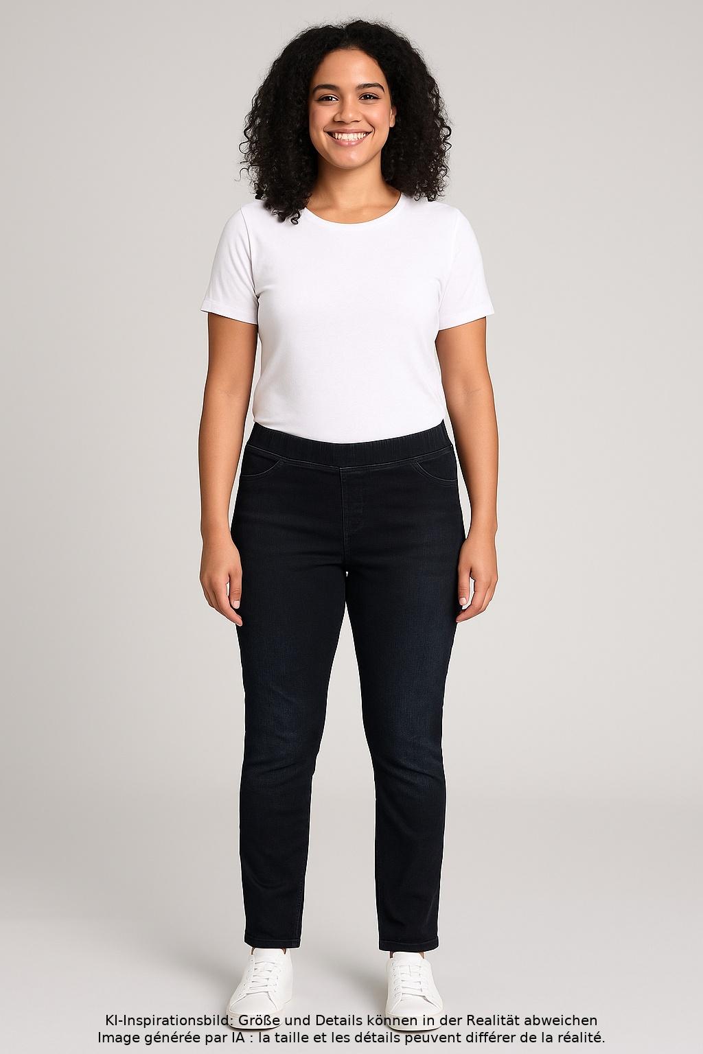 

Comma Damen Jeans, schwarz, Gr. 40