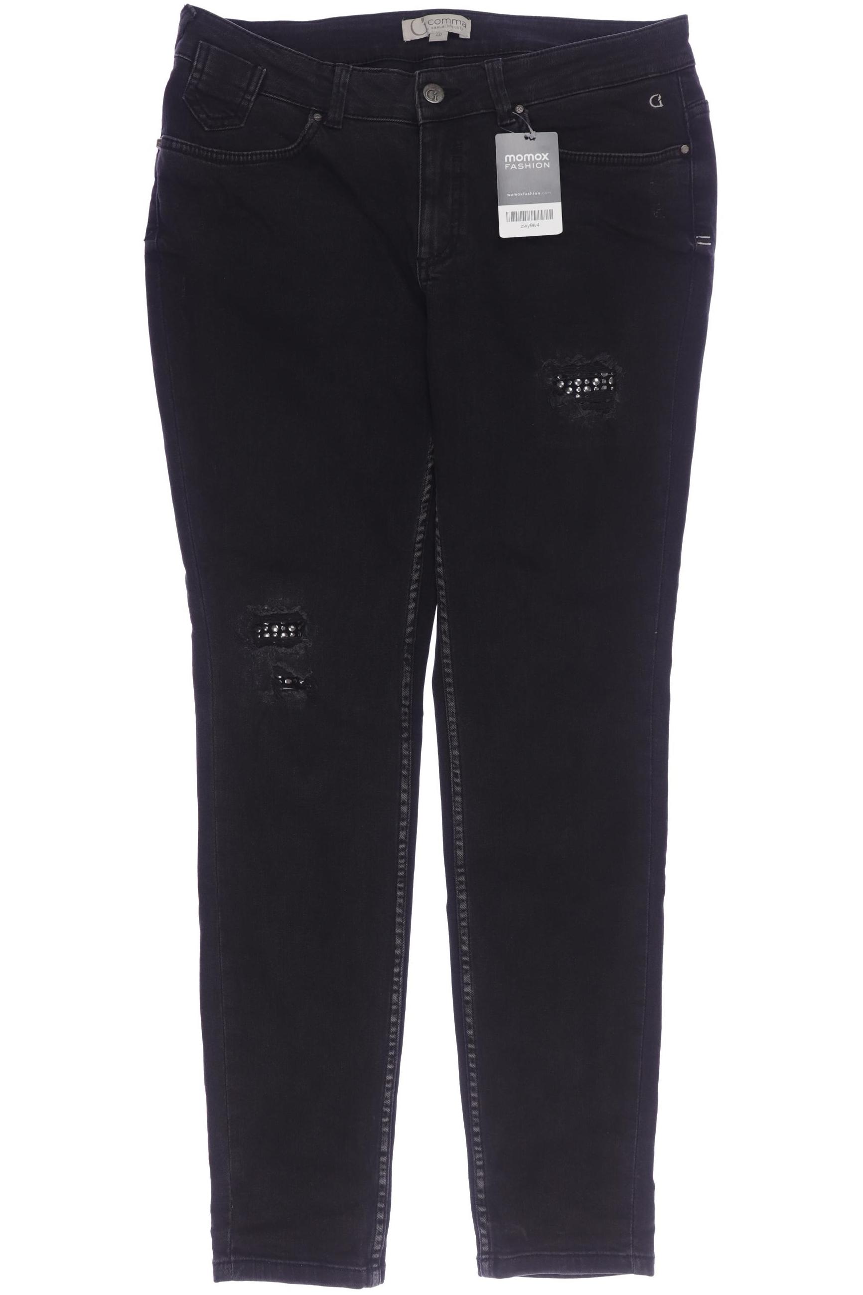 

Comma Damen Jeans, schwarz, Gr. 40