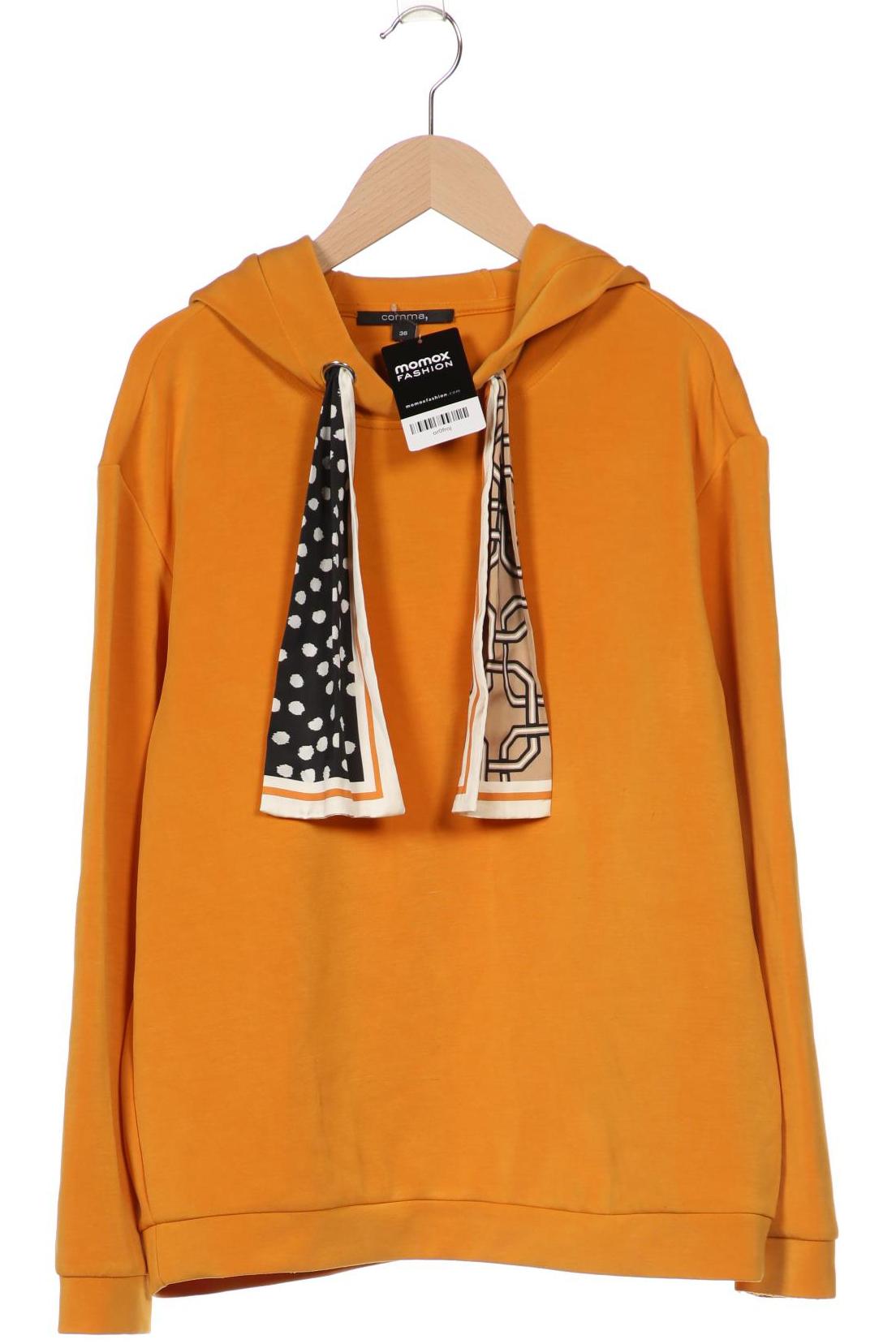 

Comma Damen Kapuzenpullover, orange, Gr. 36