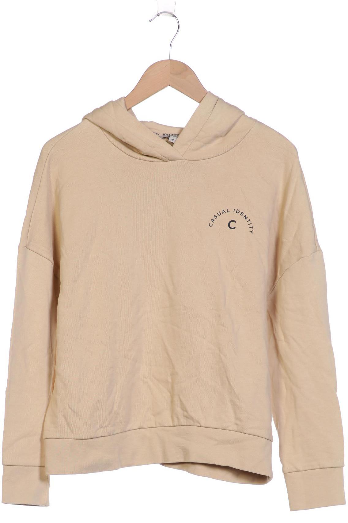 

Comma Damen Kapuzenpullover, beige, Gr. 40