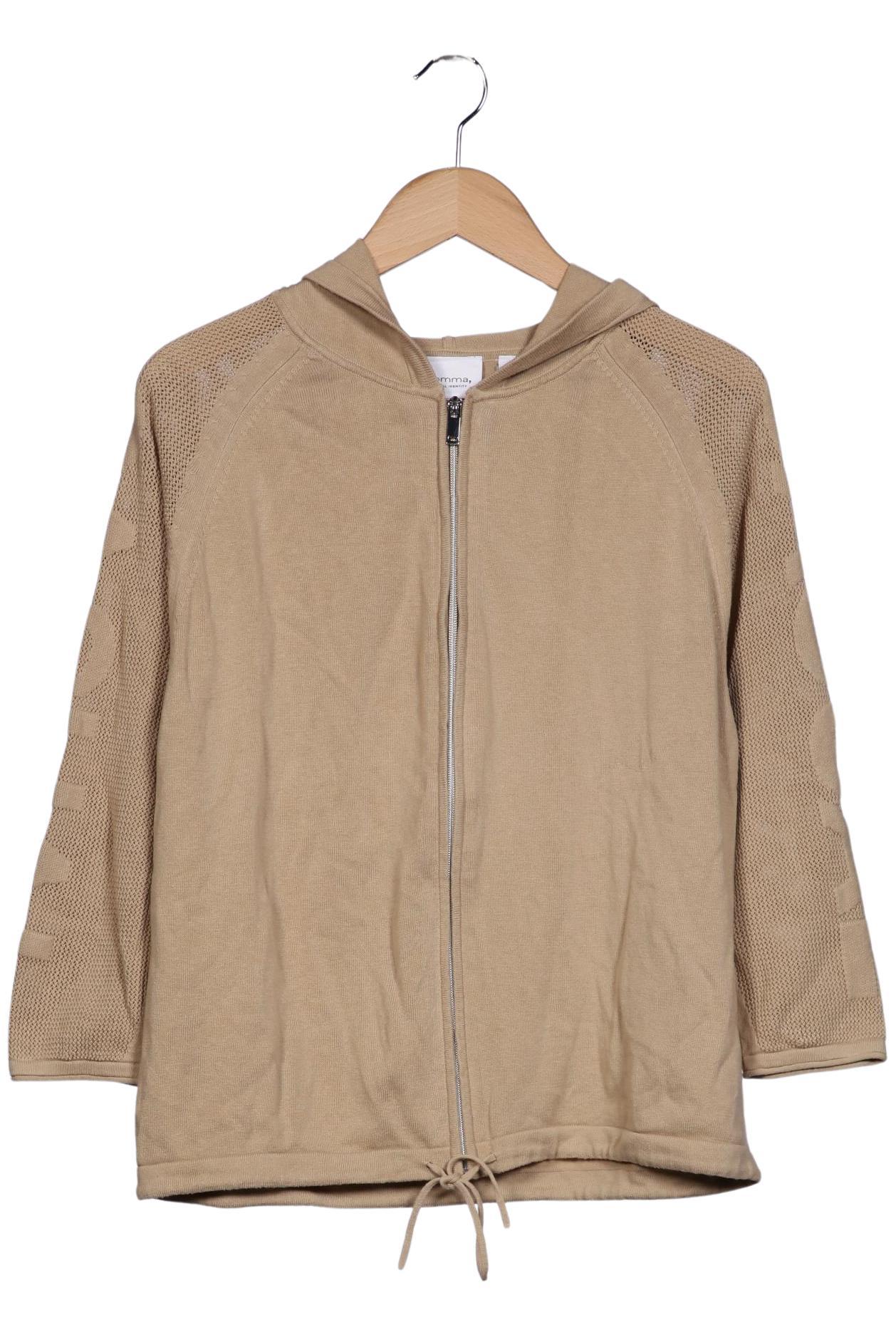 

Comma Damen Kapuzenpullover, beige, Gr. 44