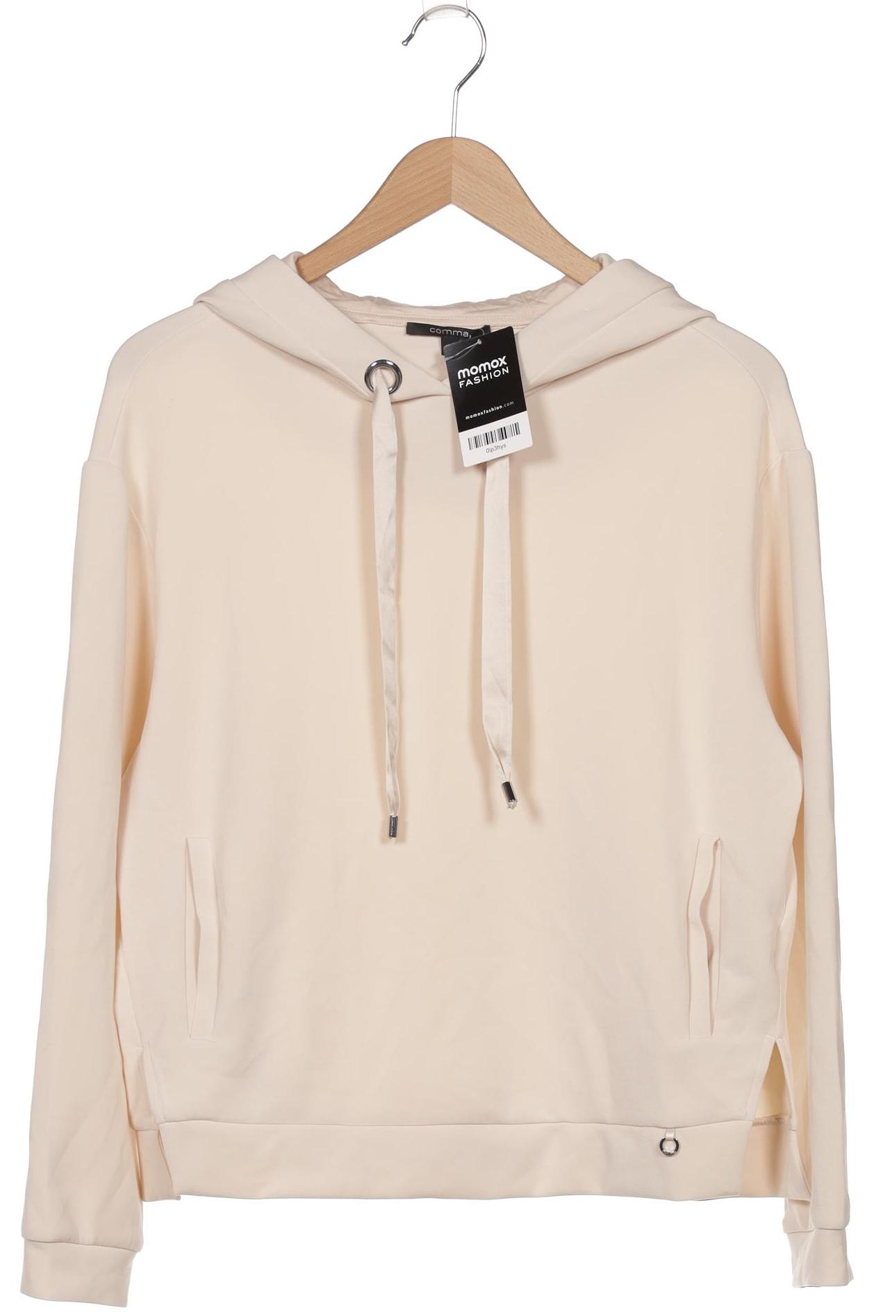 

Comma Damen Kapuzenpullover, beige, Gr. 38