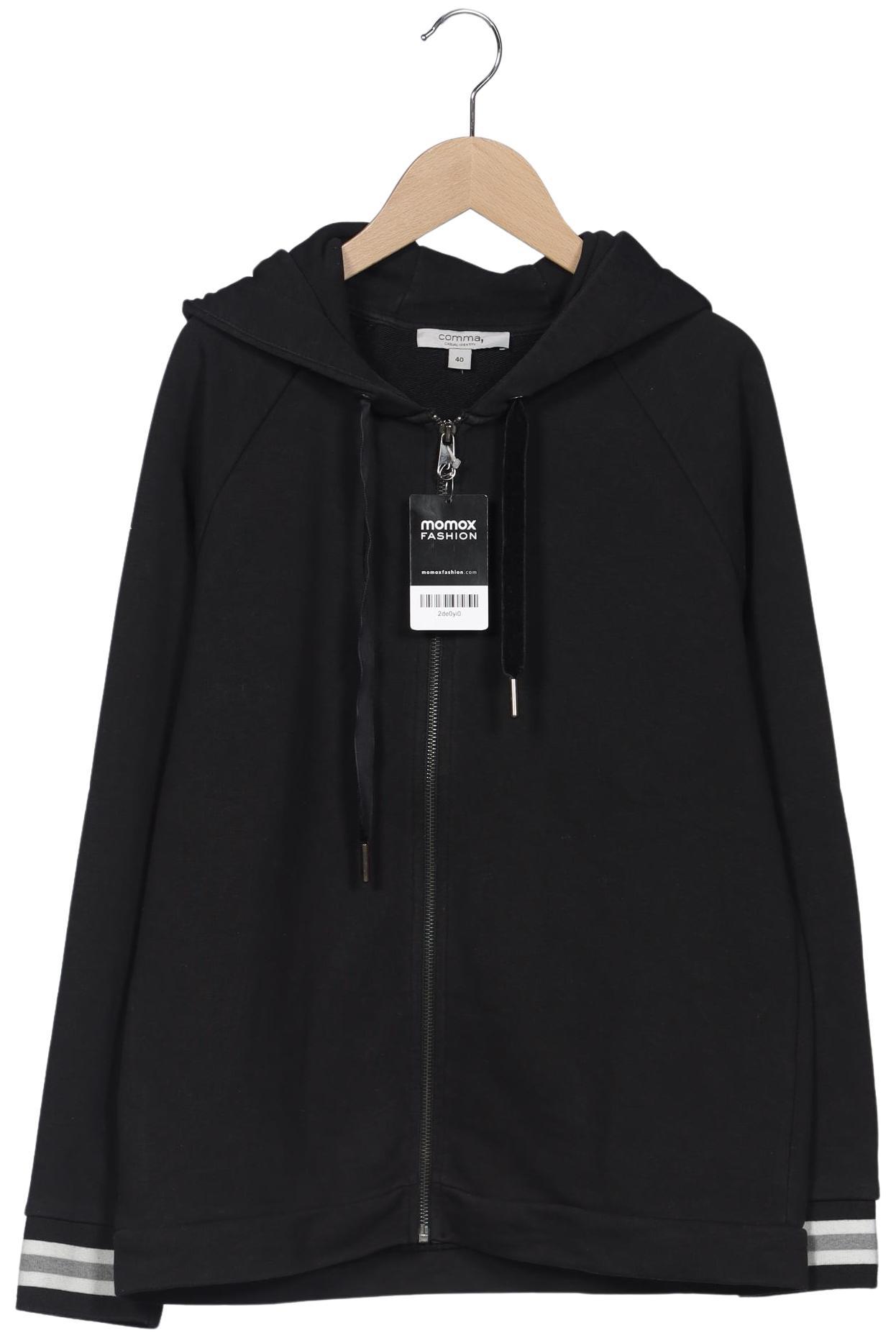 

Comma Damen Kapuzenpullover, schwarz, Gr. 40