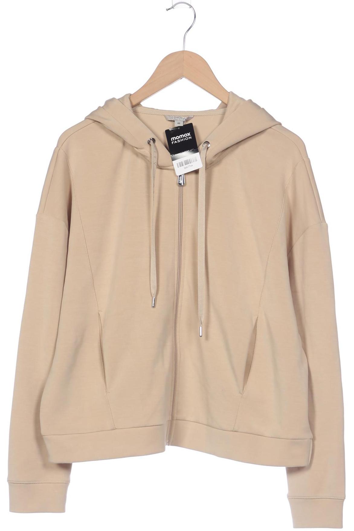 

Comma Damen Kapuzenpullover, beige, Gr. 42