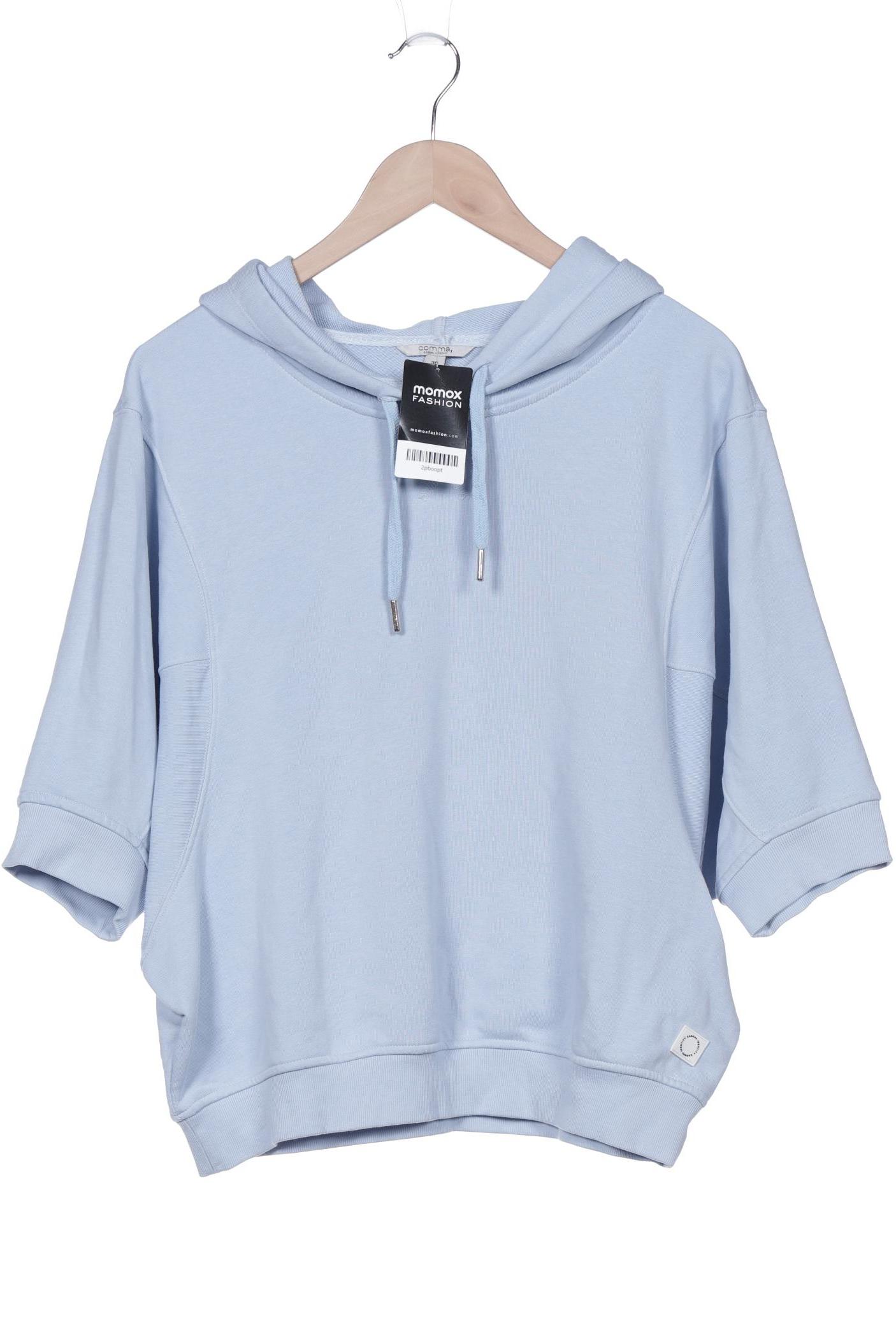

Comma Damen Kapuzenpullover, hellblau, Gr. 38