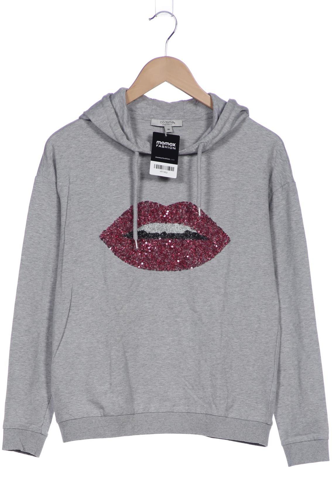 

Comma Damen Kapuzenpullover, grau, Gr. 36