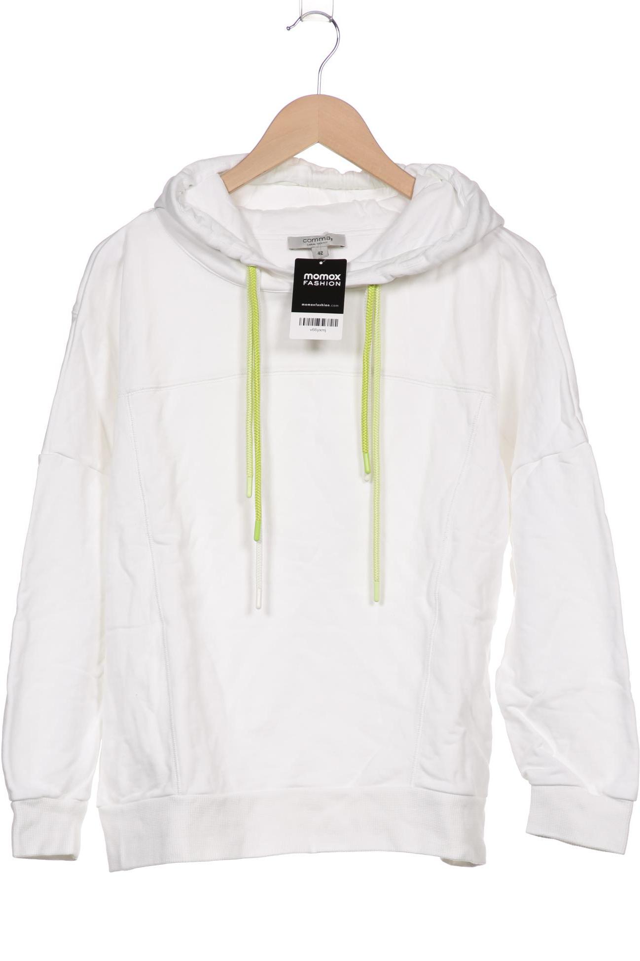 

Comma Damen Kapuzenpullover, weiß, Gr. 42