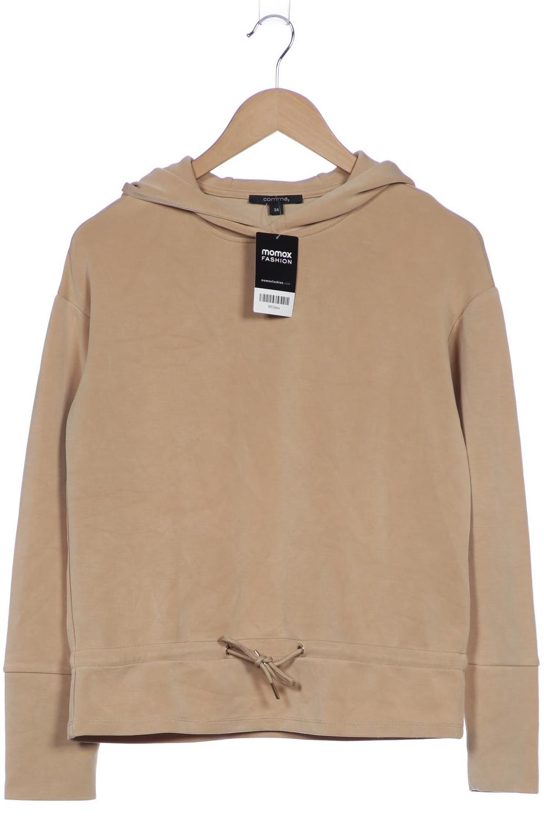 

Comma Damen Kapuzenpullover, beige, Gr. 34