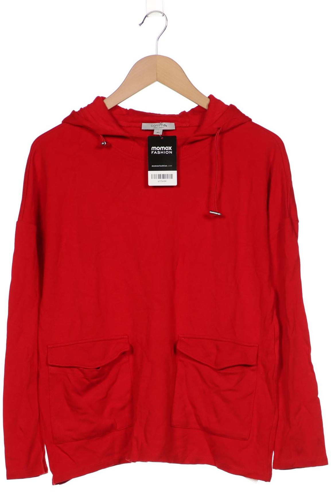 

Comma Damen Kapuzenpullover, rot, Gr. 40