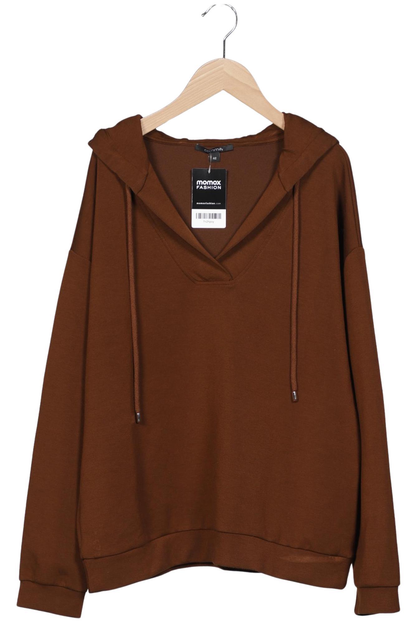 

Comma Damen Kapuzenpullover, braun, Gr. 42